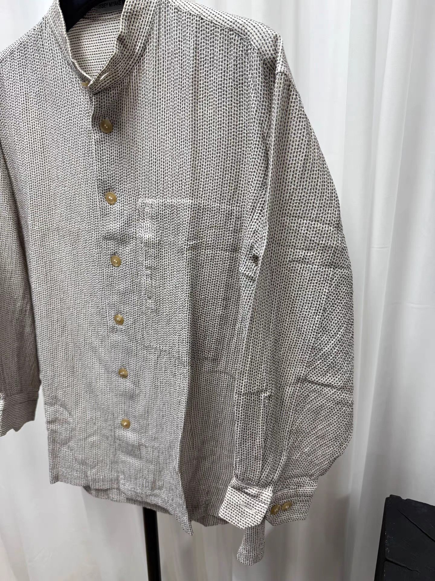 Issey Miyake Issey Miyake Men Striped Embroidered Shirt K20 Size US M / EU 48-50 / 2 - 2 Thumbnail