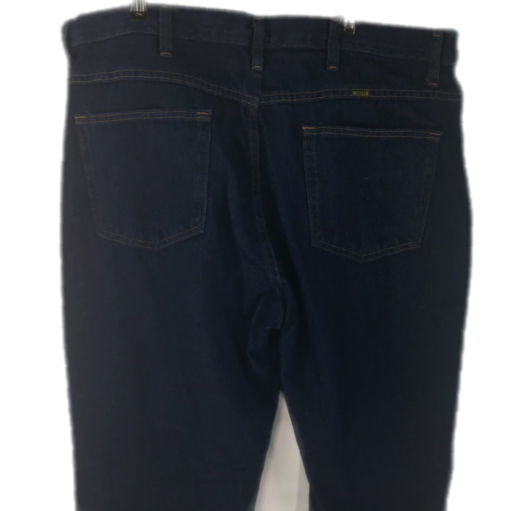 Vintage Rustler Denim Straight Leg Jeans Mens 40X30 Blue High Rise Regular Jeans Size US 40 / EU 56 - 4 Thumbnail