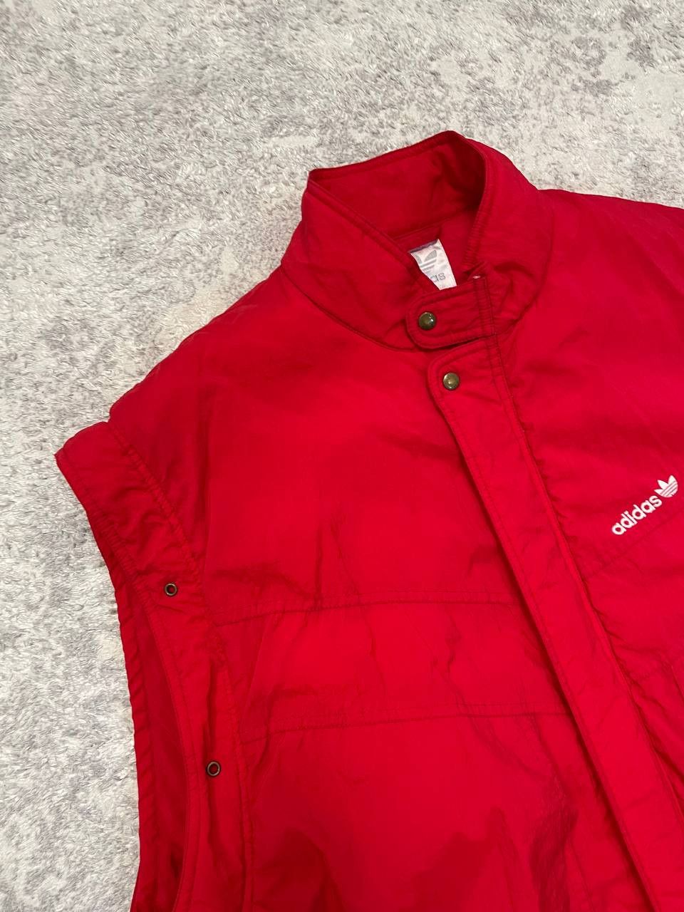 Adidas Vintage Adidas Originals Vest Red Trefoil Sleeveless Jacket Size US XL / EU 56 / 4 - 9 Thumbnail