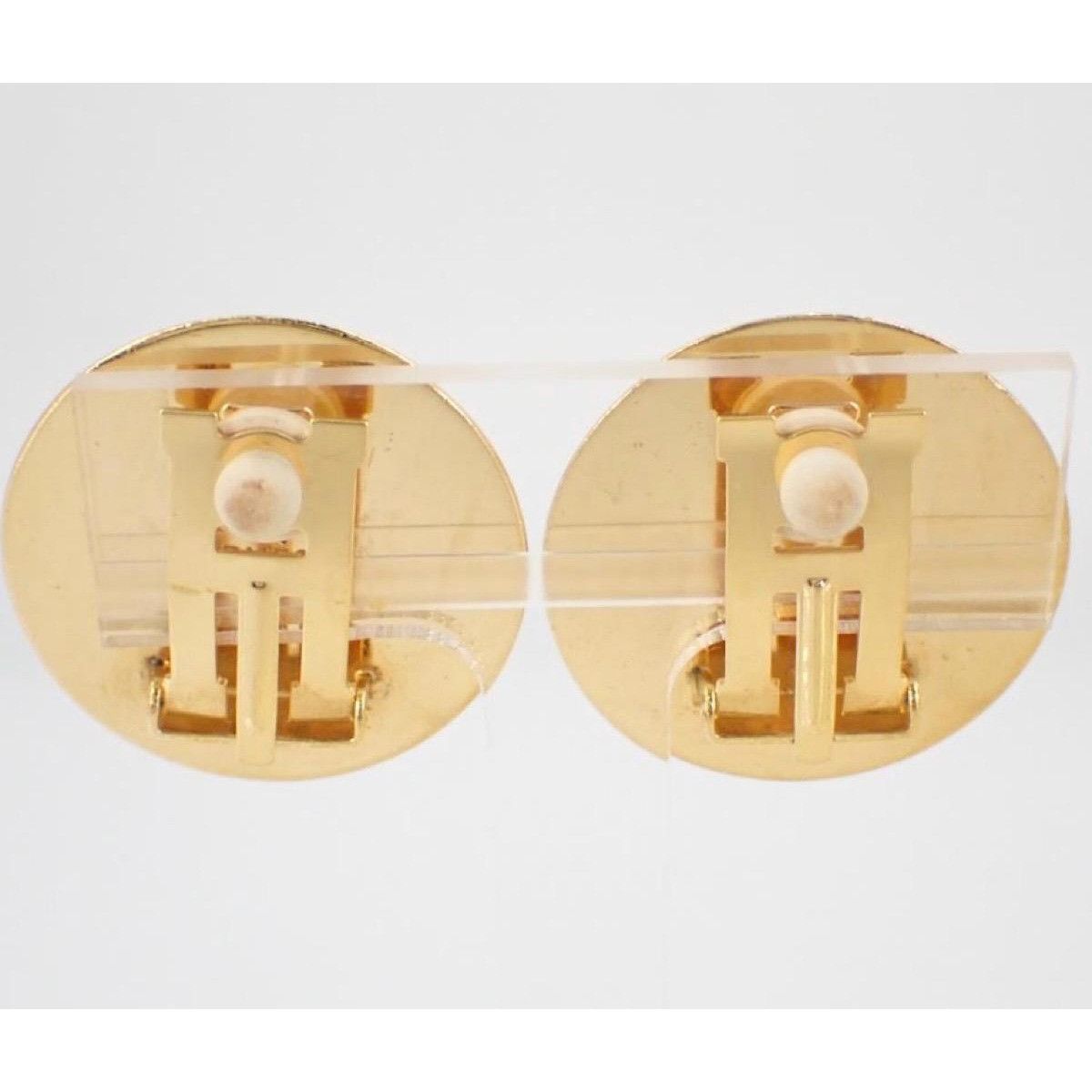 Hermes Vintage Hermes round enamel earrings, squirrel Size ONE SIZE - 2 Thumbnail