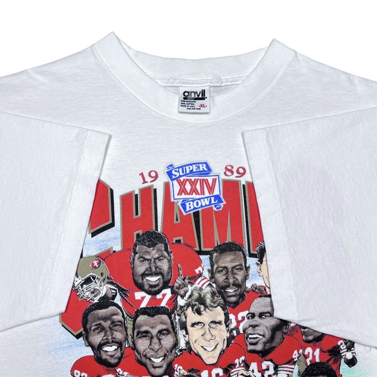 Salem Sportswear 1989 NFL San Francisco 49ers Caricature Salem Sportswear Tee Size US XL / EU 56 / 4 - 2 Thumbnail
