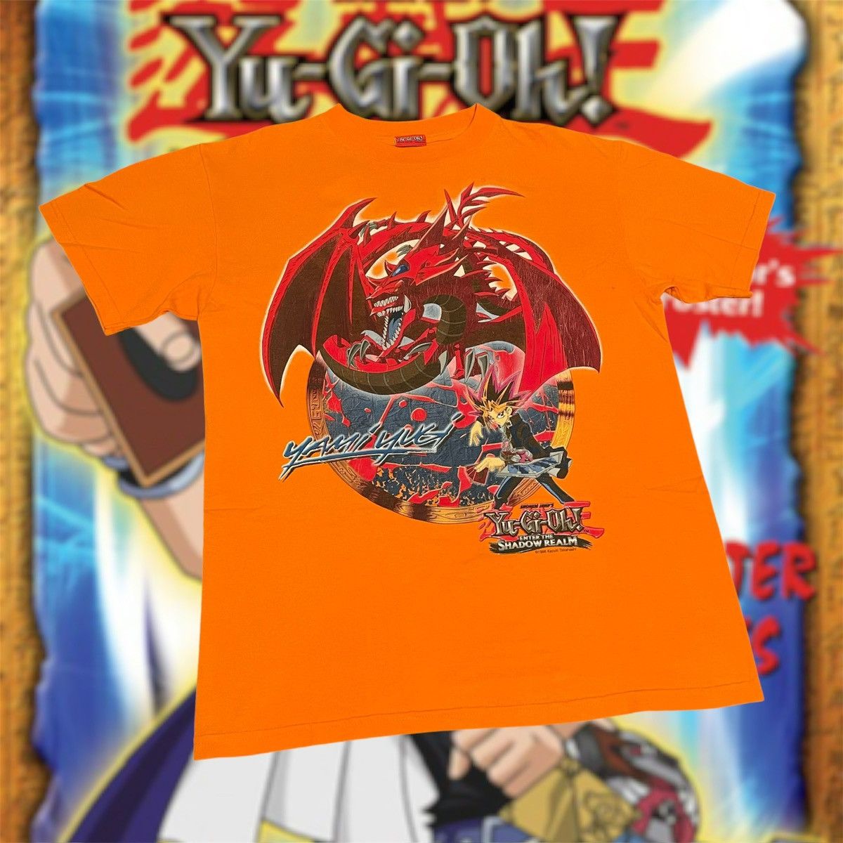 Vintage 1996 Yu-Gu-Oh! Enter The Shadow Realm Anime Tee