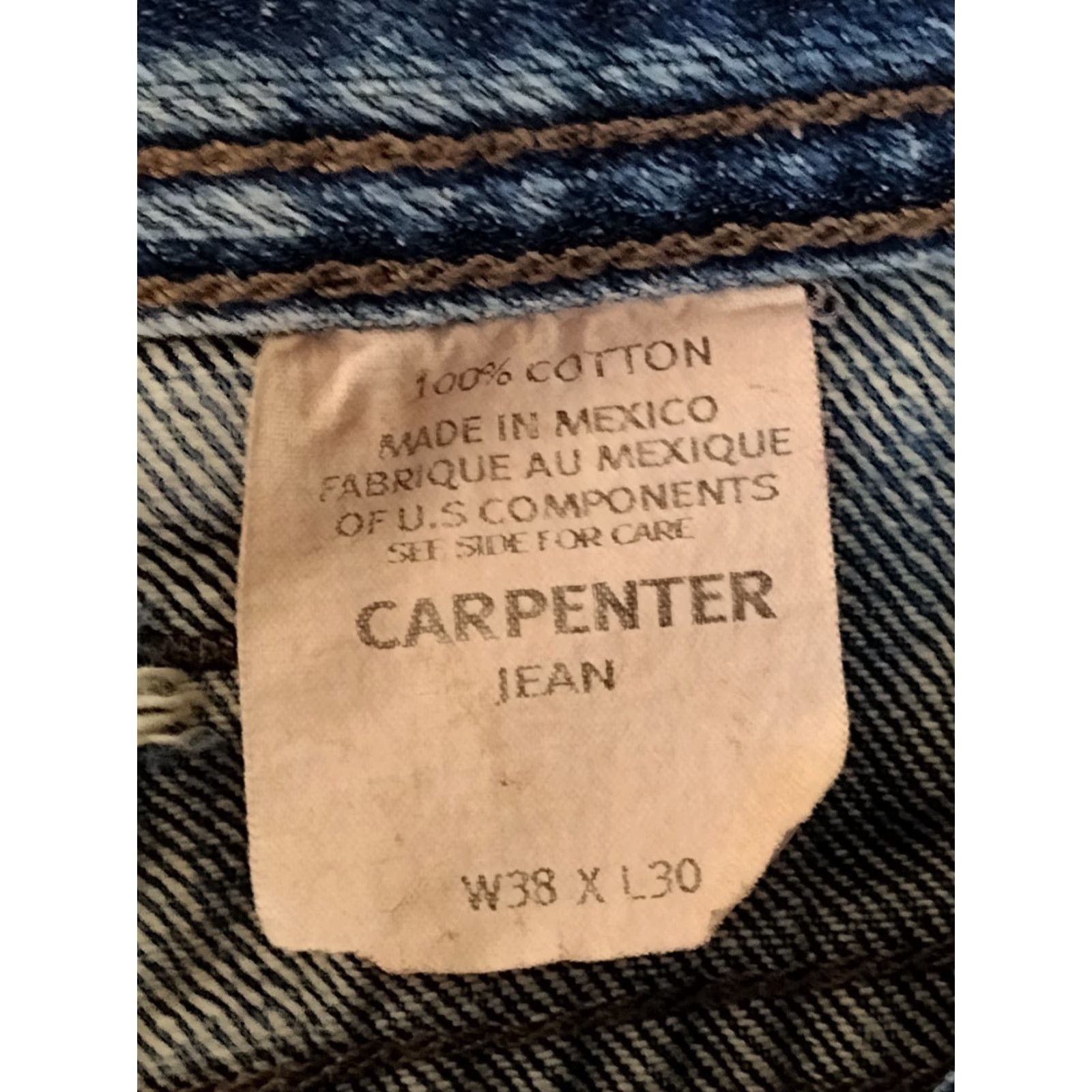 Eddie Bauer VINTAGE Eddie Bauer Men’s Carpenter Jeans 38X30 Denim Blue Jean Pants Size US 38 / EU 54 - 6 Thumbnail