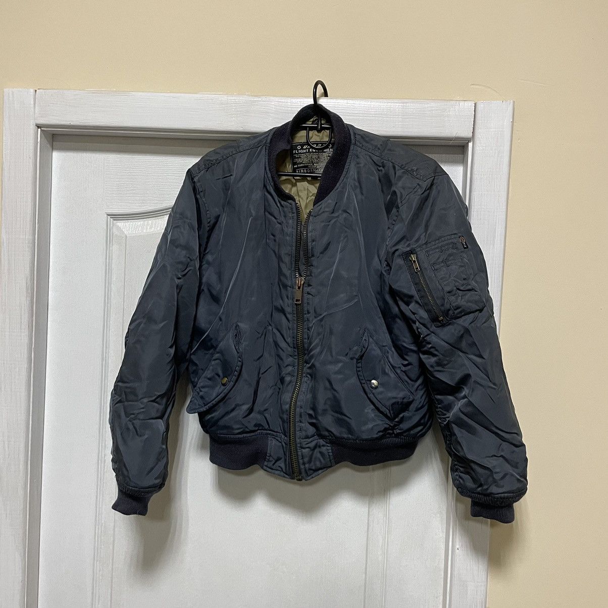 Alpha Industries × Vintage 🔥 Vintage Alpha Industries MA-1 Flight Bomber Jacket Size US S / EU 44-46 / 1 - 1 Thumbnail