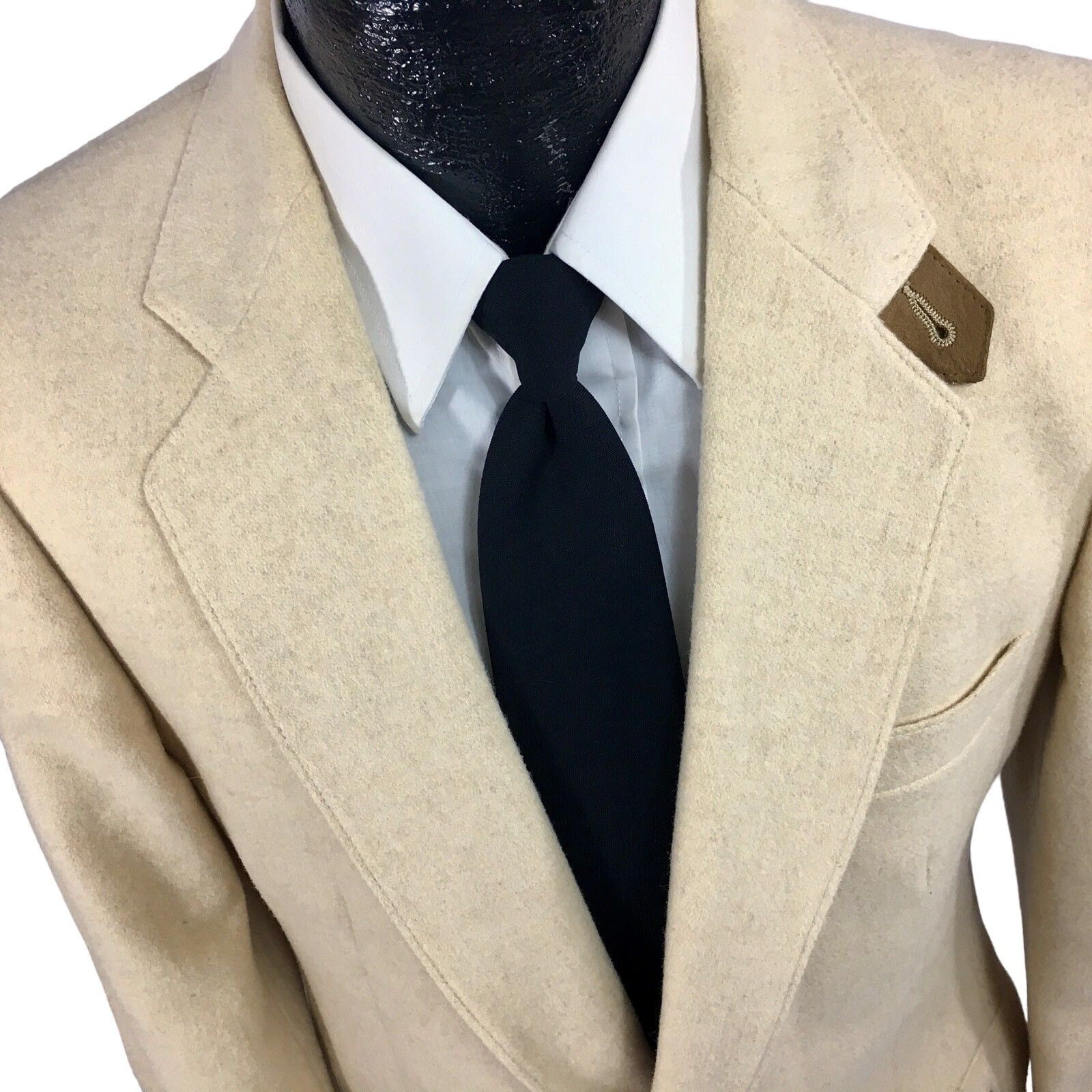 Other Vtg Fioravanti NORFOLK Sport Coat Leather Elbow Patch Jacket Size 38R - 2 Thumbnail