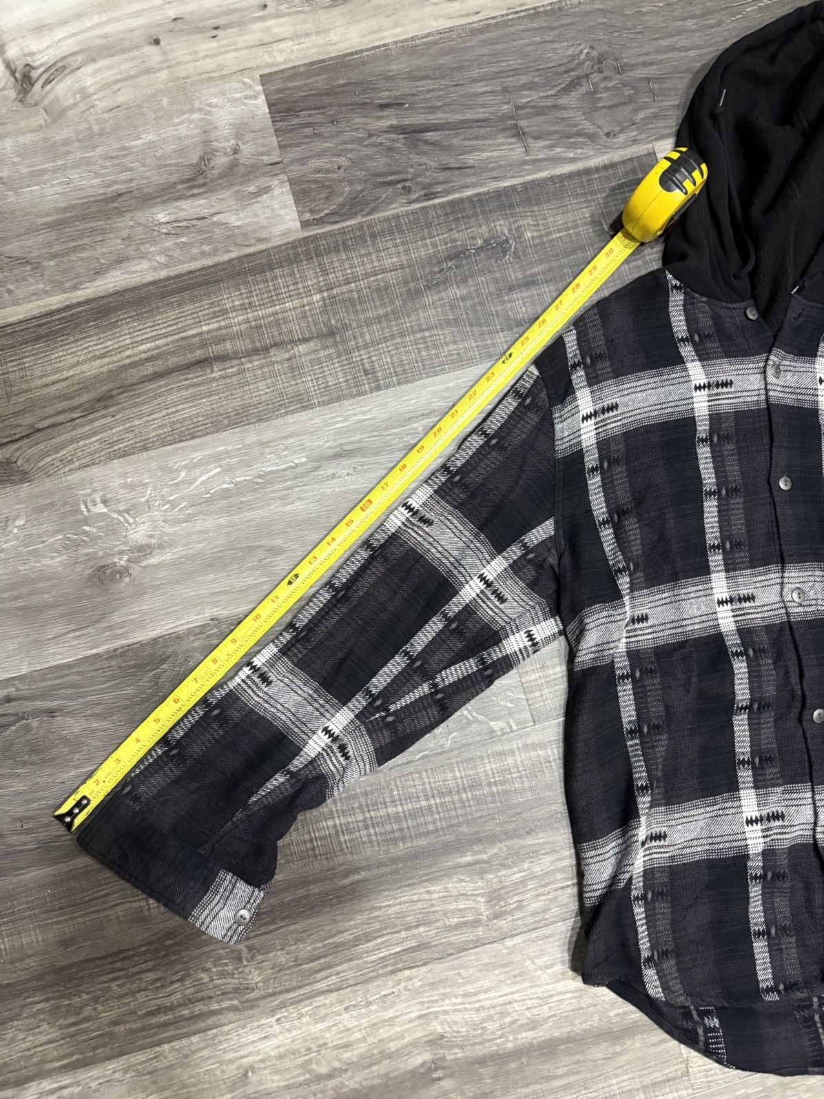 Supreme Supreme Hooded Jacquard Flannel Shirt FW18 size M Size US M / EU 48-50 / 2 - 8 Thumbnail