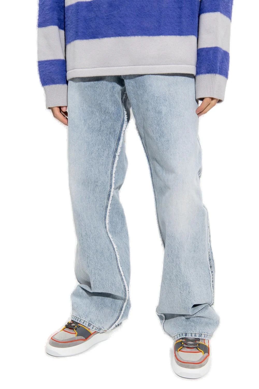 Balmain Balmain Loose Vintage Wash Straight Leg Denim Jeans - 32” Size US 32 / EU 48 - 11 Thumbnail
