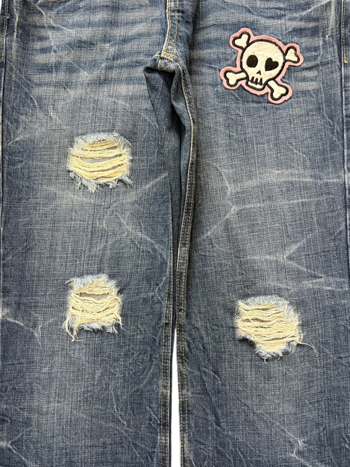 Dsquared2 Vintage Japanese Brand Double Waist Distressed Jeans Size 30" / US 8 / IT 44 - 3 Thumbnail