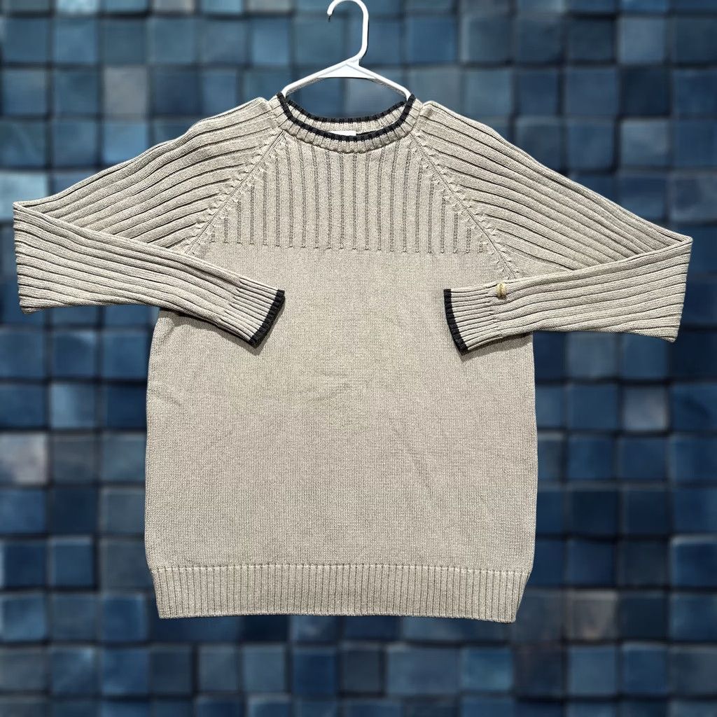 Vintage Columbia Sweater Mens M Beige Crewneck Ribbed Knit Pullover Distressed READ Size US M / EU 48-50 / 2 - 1 Thumbnail