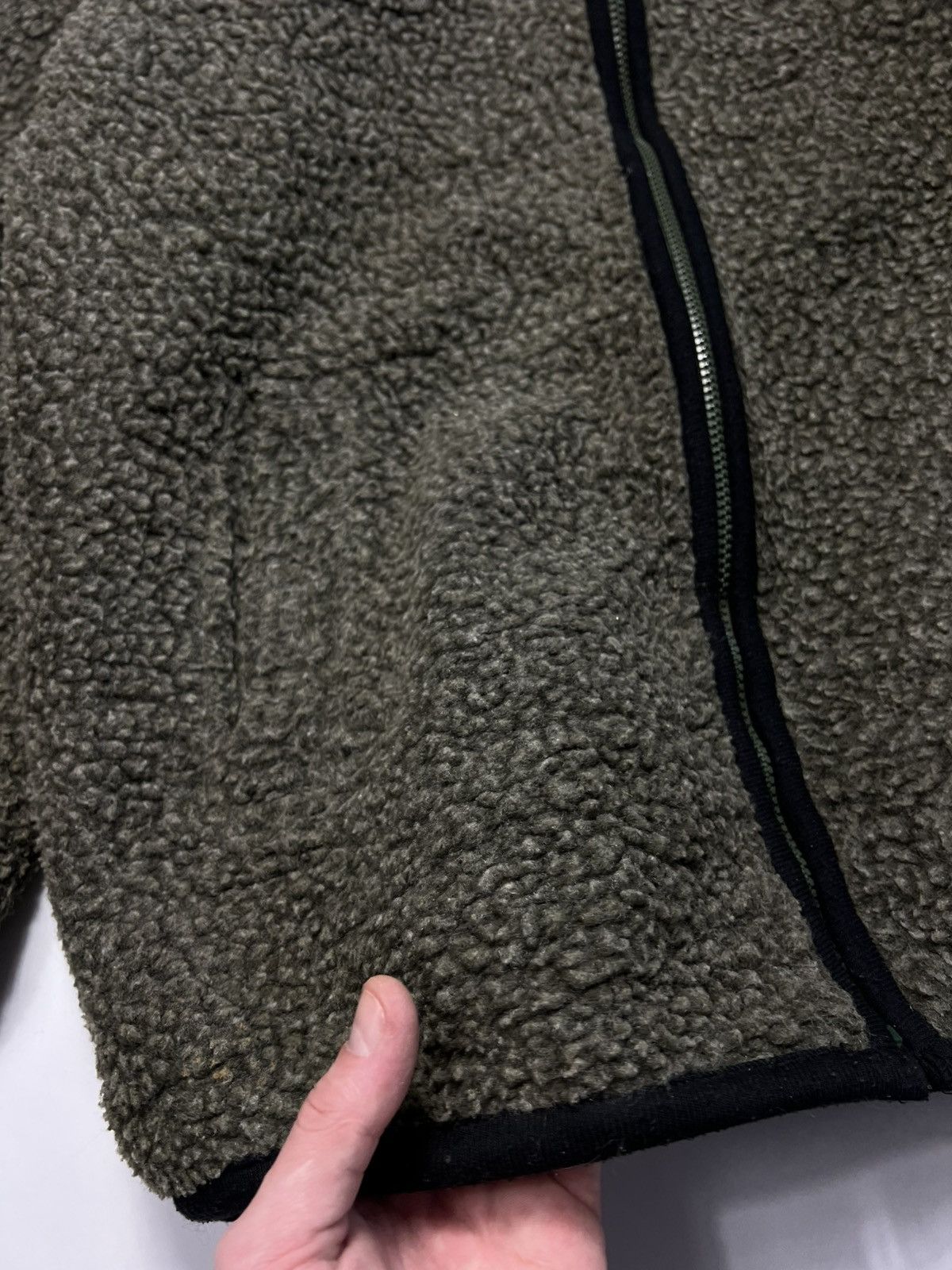 Vintage Very Rare 80s Yves Saint Laurent Fleece Teddy Zip Jacket Size US XL / EU 56 / 4 - 5 Thumbnail