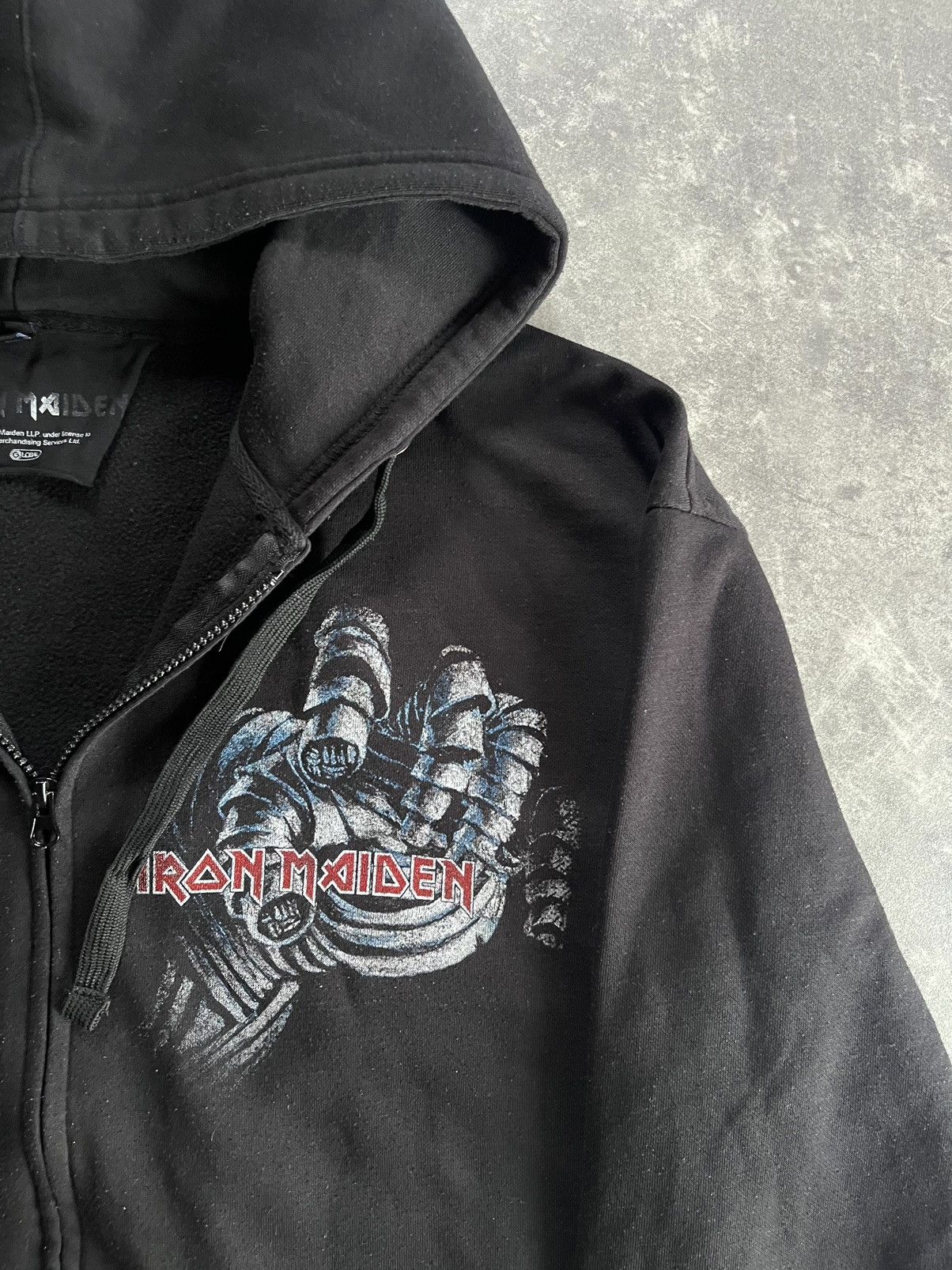 Iron Maiden Iron Maiden Mummy Hand Printed Zip Hoodie XXL Size US XXL / EU 58 / 5 - 5 Thumbnail