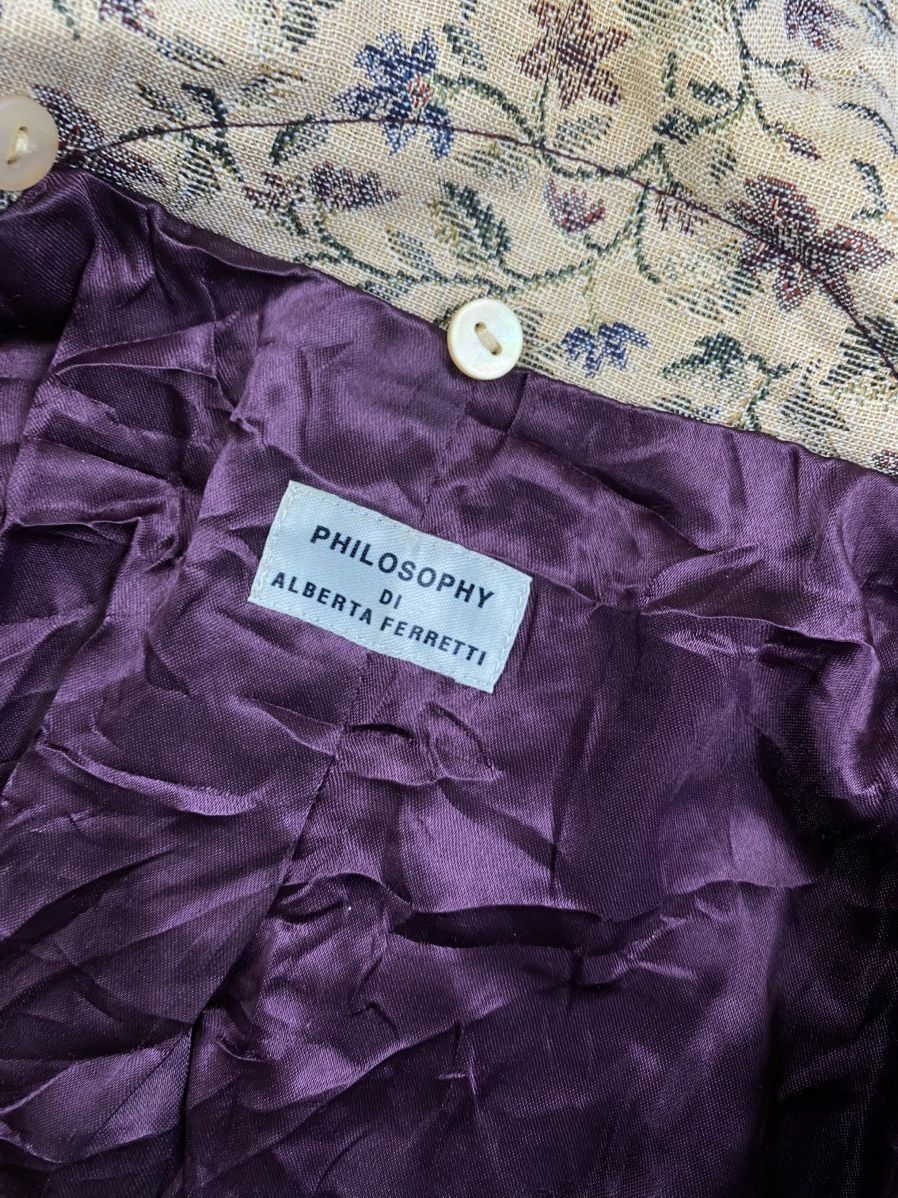 Alberta Ferretti Vintage Philosophy Di Alberta Ferretti Full Printed Jacket Size XS / US 0-2 / IT 36-38 - 9 Thumbnail