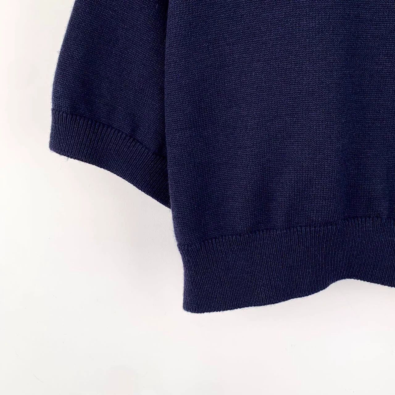 Celine Celine 25 Navy Wool Embroidered Polo S Size S / US 4 / IT 40 - 4 Thumbnail