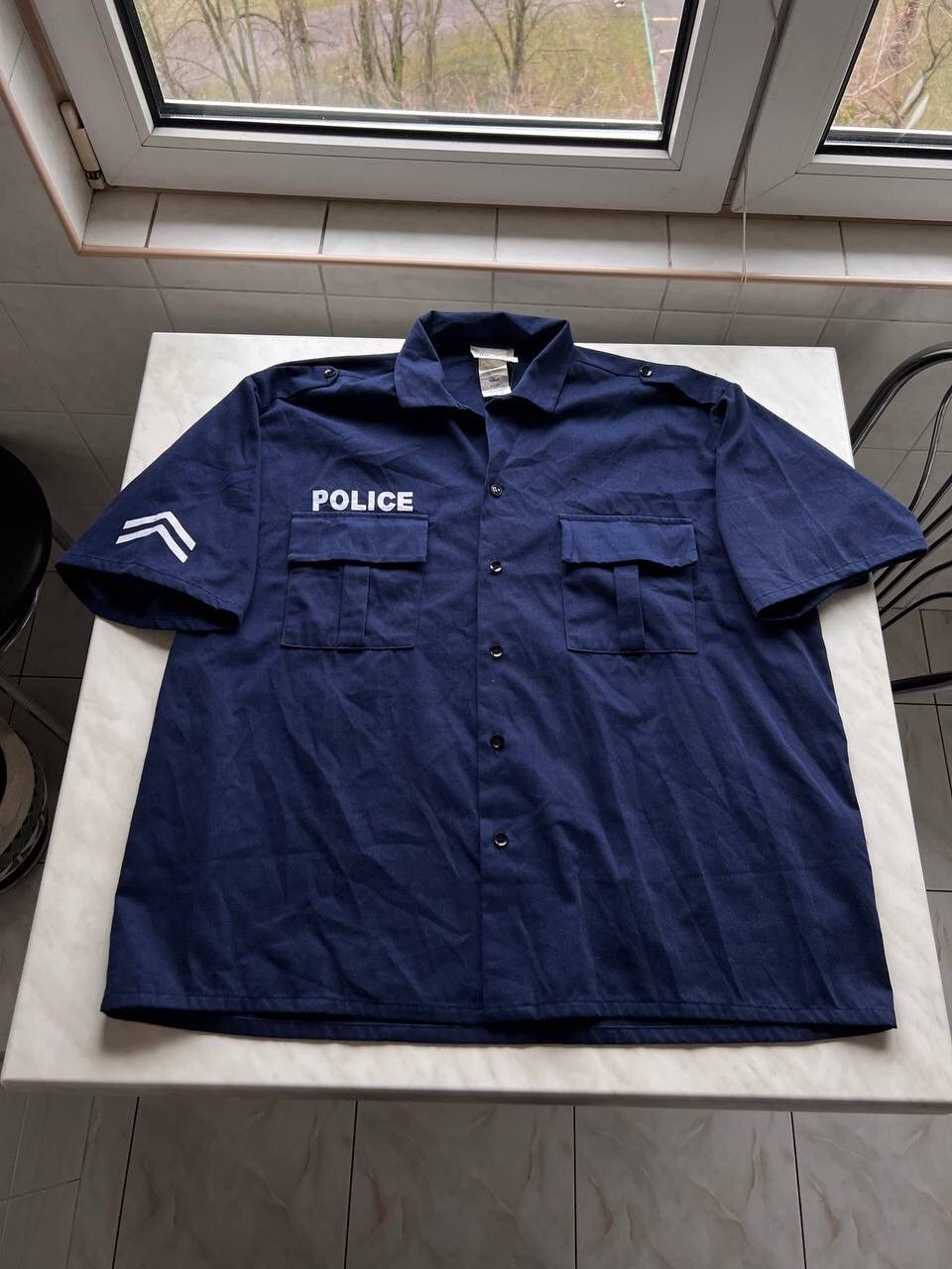 Other Vintage Polizei Button Up Shirt 90s Police Navy California Size US L / EU 52-54 / 3 - 6 Thumbnail
