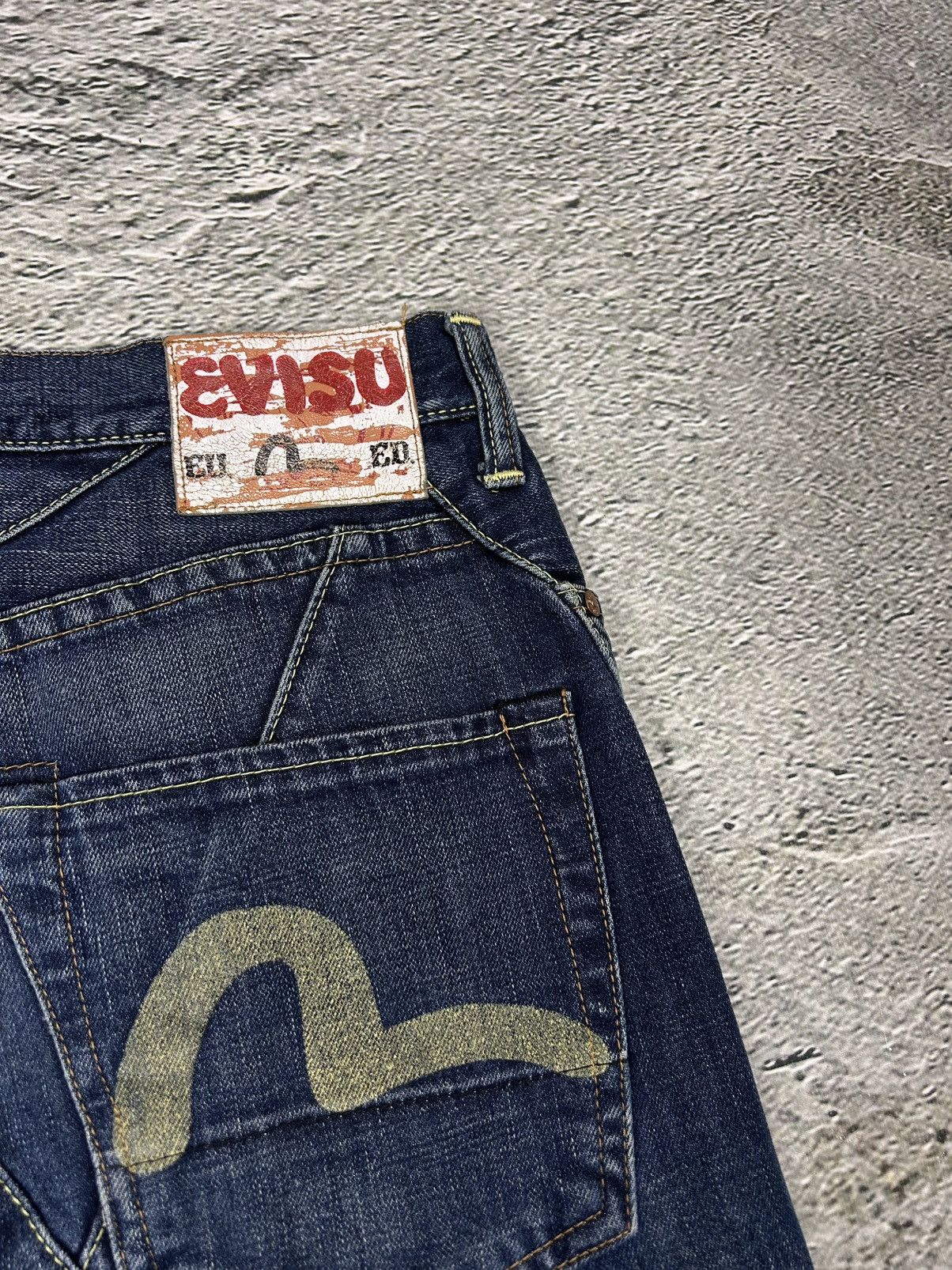 Evisu Evisu EU ED jeans vintage denim pants patchwork navy Y2K Size US 30 / EU 46 - 2 Thumbnail