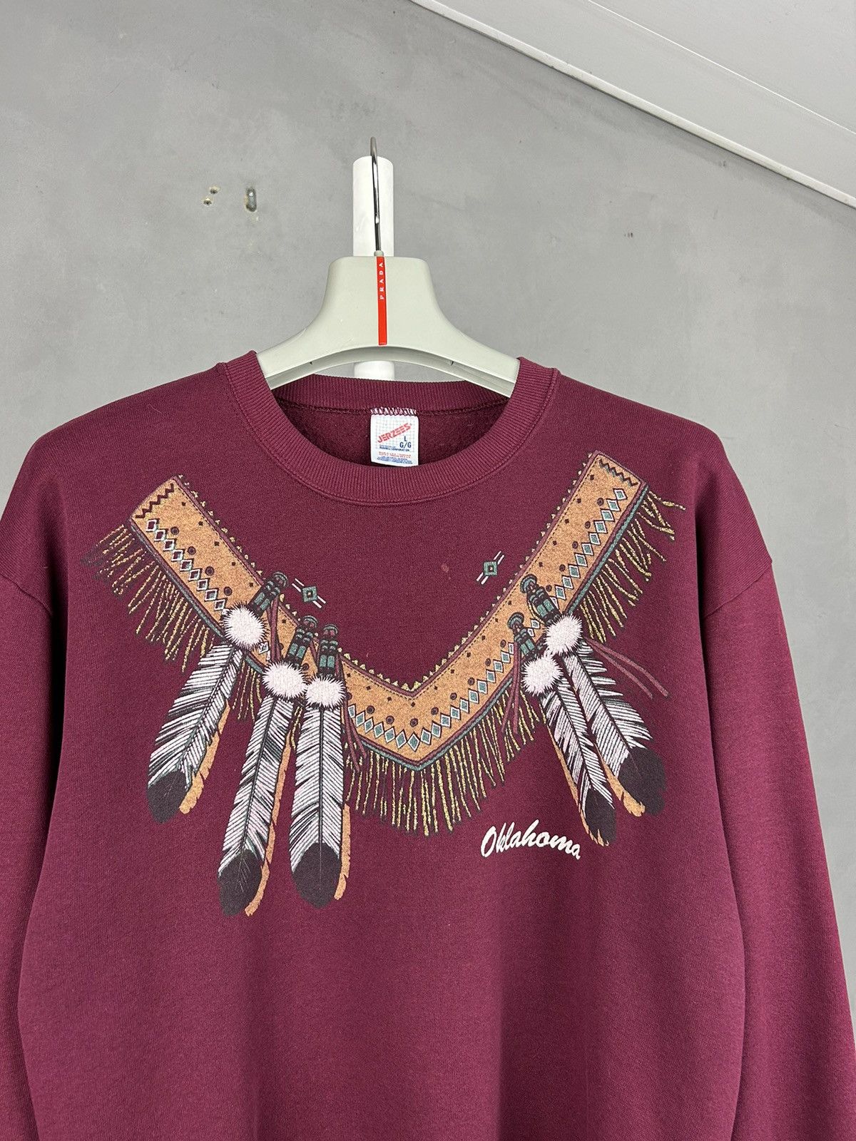 Jerzees Vintage Jerzees Oklahoma Sweatshirt Made in USA Size L Size US L / EU 52-54 / 3 - 2 Thumbnail