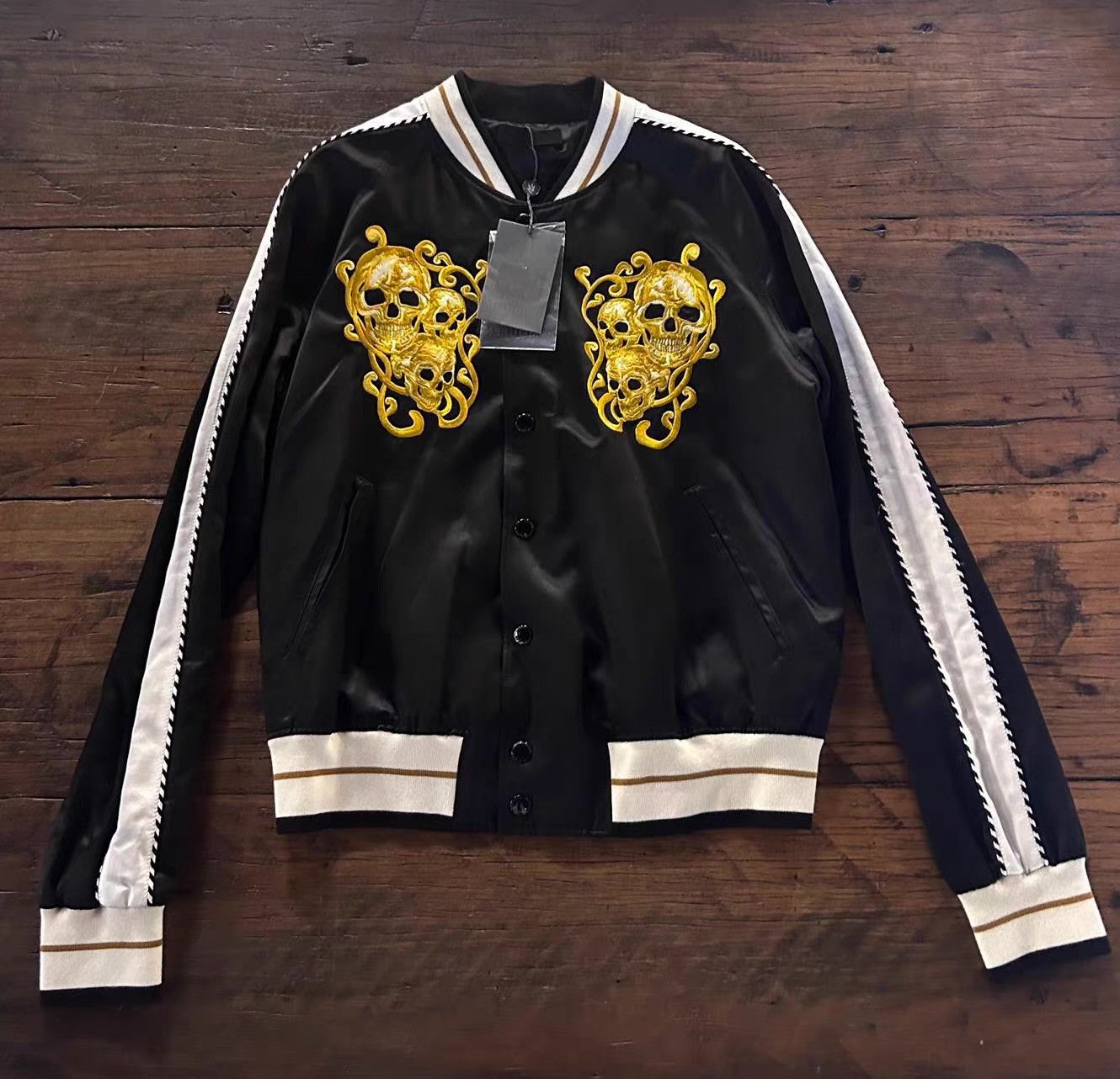 Alexander McQueen Alexander McQueen 17SS Skull‑Embroidered Sukajan Jacket. Ｑ25 Size US M / EU 48-50 / 2 - 1 Thumbnail