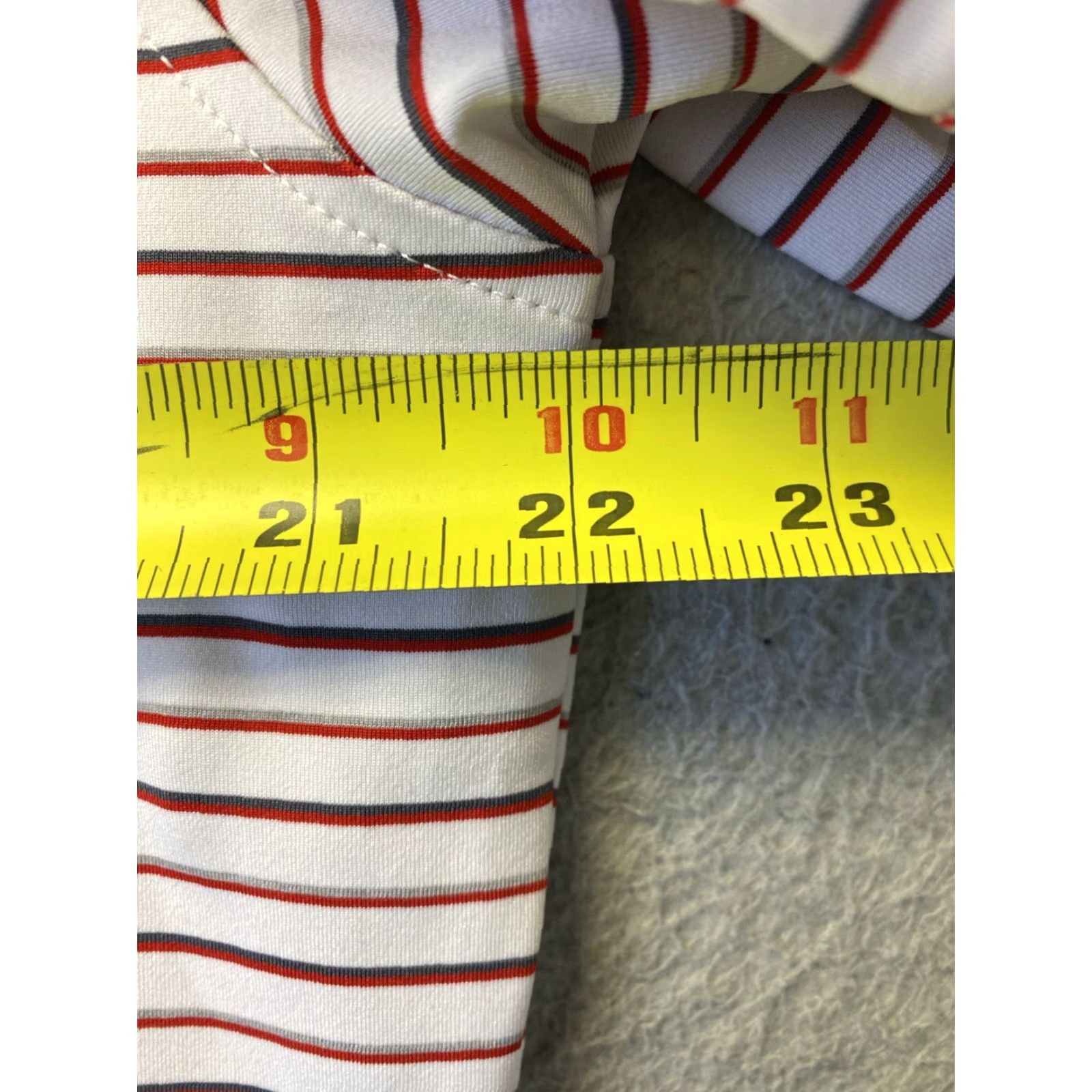 Peter Millar Peter Millar Polo Shirt Men M White Striped Short Sleeve Button Collared /86-85 Columbus? Size US M / EU 48-50 / 2 - 5 Thumbnail