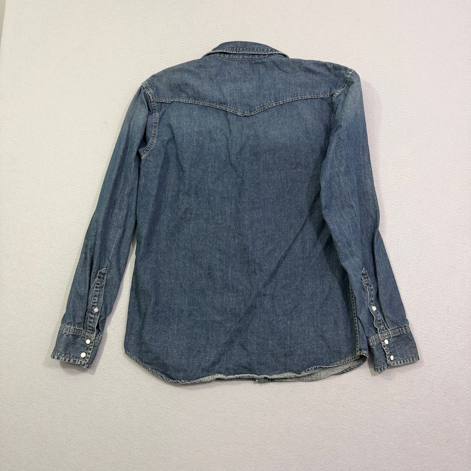 Vintage Vintage Old Navy Snap Button Denim Shirt Large Long Sleeve Size US L / EU 52-54 / 3 - 6 Thumbnail