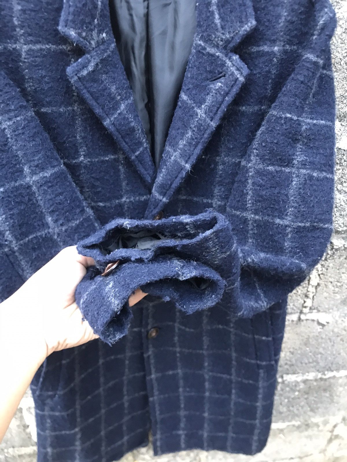 URBAN RESEARCH DOORS 🌟Urban Research Doors Flannel Wool Long Coat Size US M / EU 48-50 / 2 - 7 Thumbnail