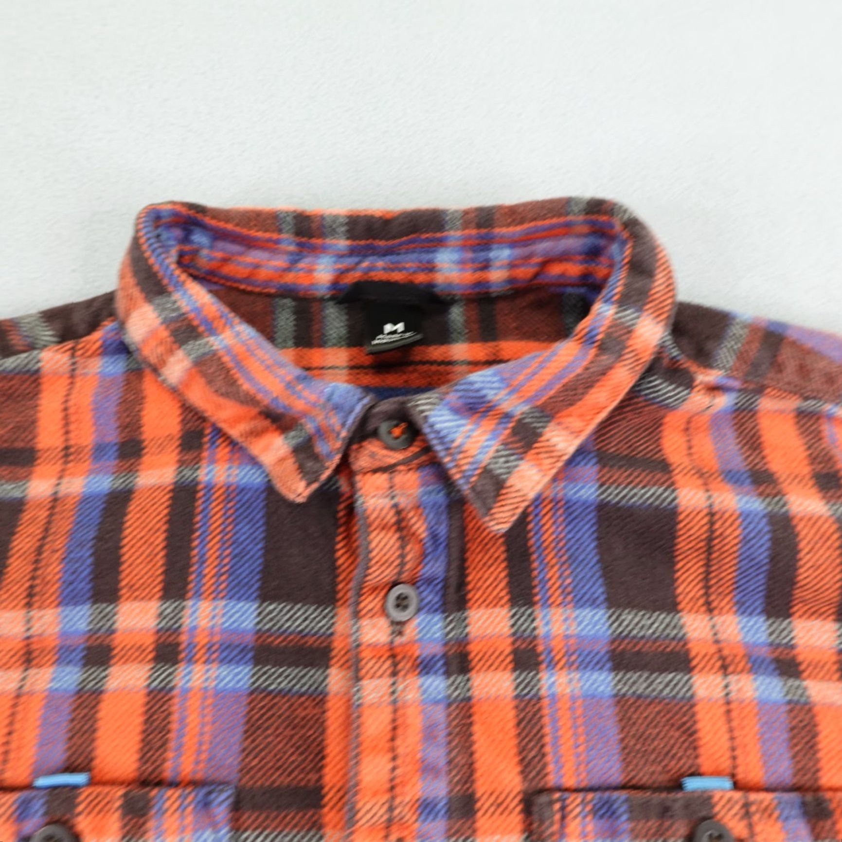 Cotopaxi VINTAGE Cotopaxi Flannel Shirt Mens Medium Orange Blue Plaid Button-Up Organic Cotton Outdoor Size US M / EU 48-50 / 2 - 2 Thumbnail