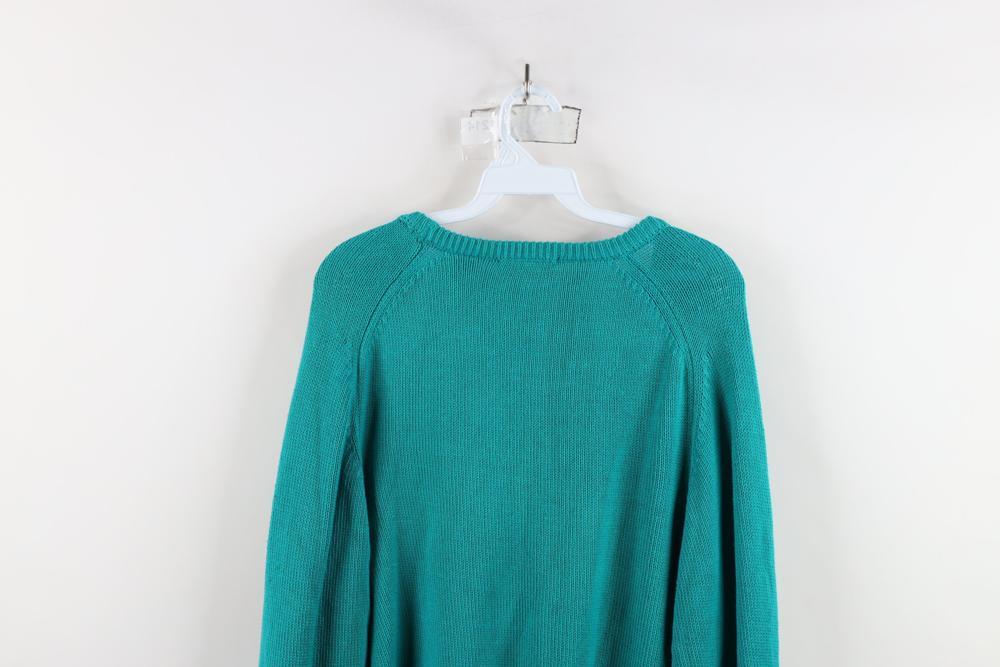 Disney × Vintage Vintage 90s Disney Mickey Mouse Country Sweater Teal USA Size US S / EU 44-46 / 1 - 12 Thumbnail
