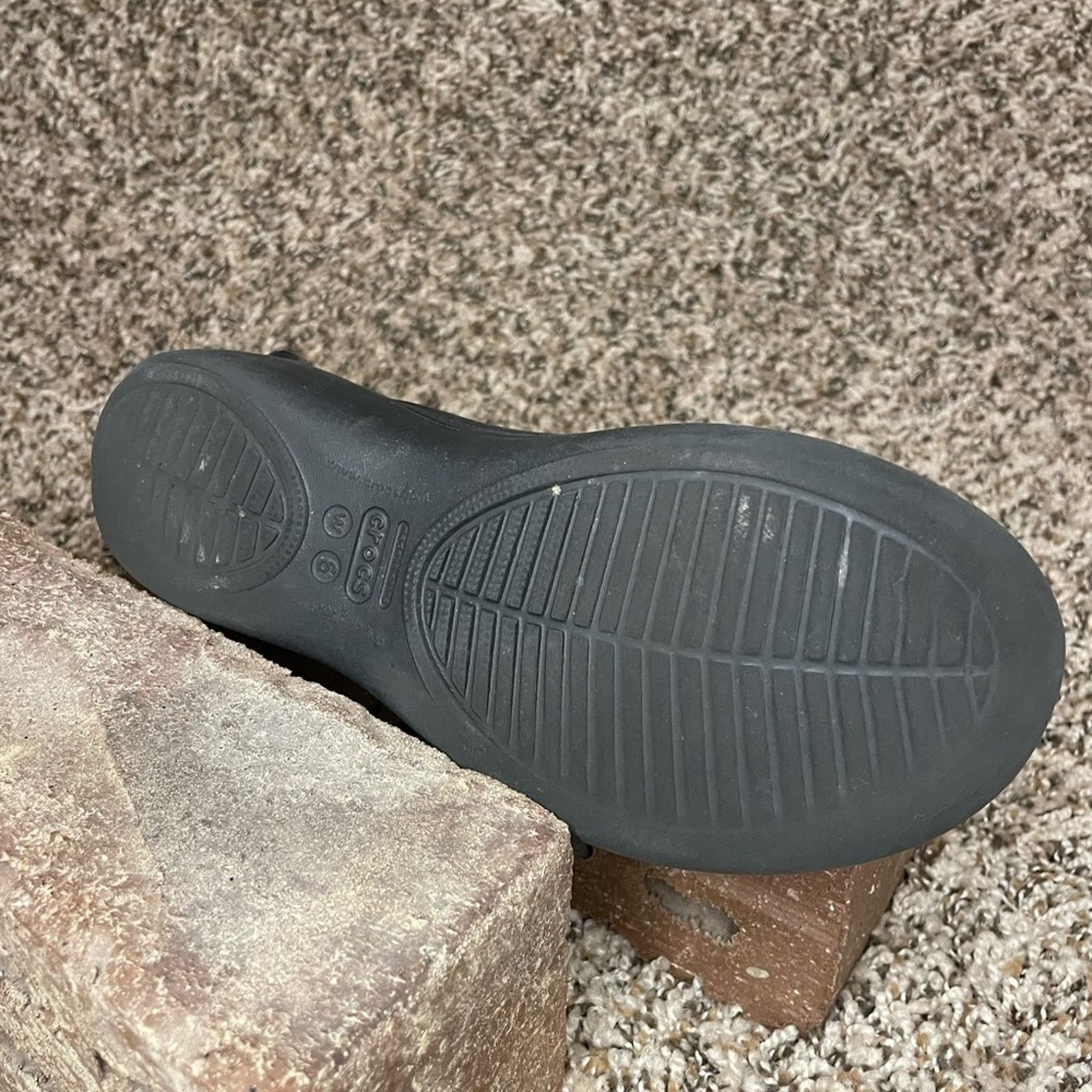 Crocs Crocs Womens Kadee Black Slip On Slingback Flats Sz 6 Ballet Size US 6 / IT 36 - 8 Thumbnail