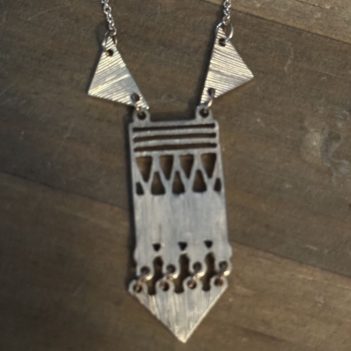 Other Gold tone abstract pendant necklace Size ONE SIZE - 4 Thumbnail