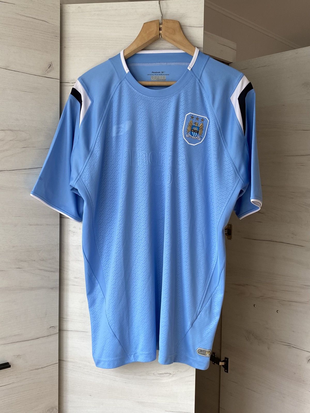 Reebok Manchester City Reebok Home Jersey Vintage Sky Blue XL Size US XL / EU 56 / 4 - 1 Thumbnail