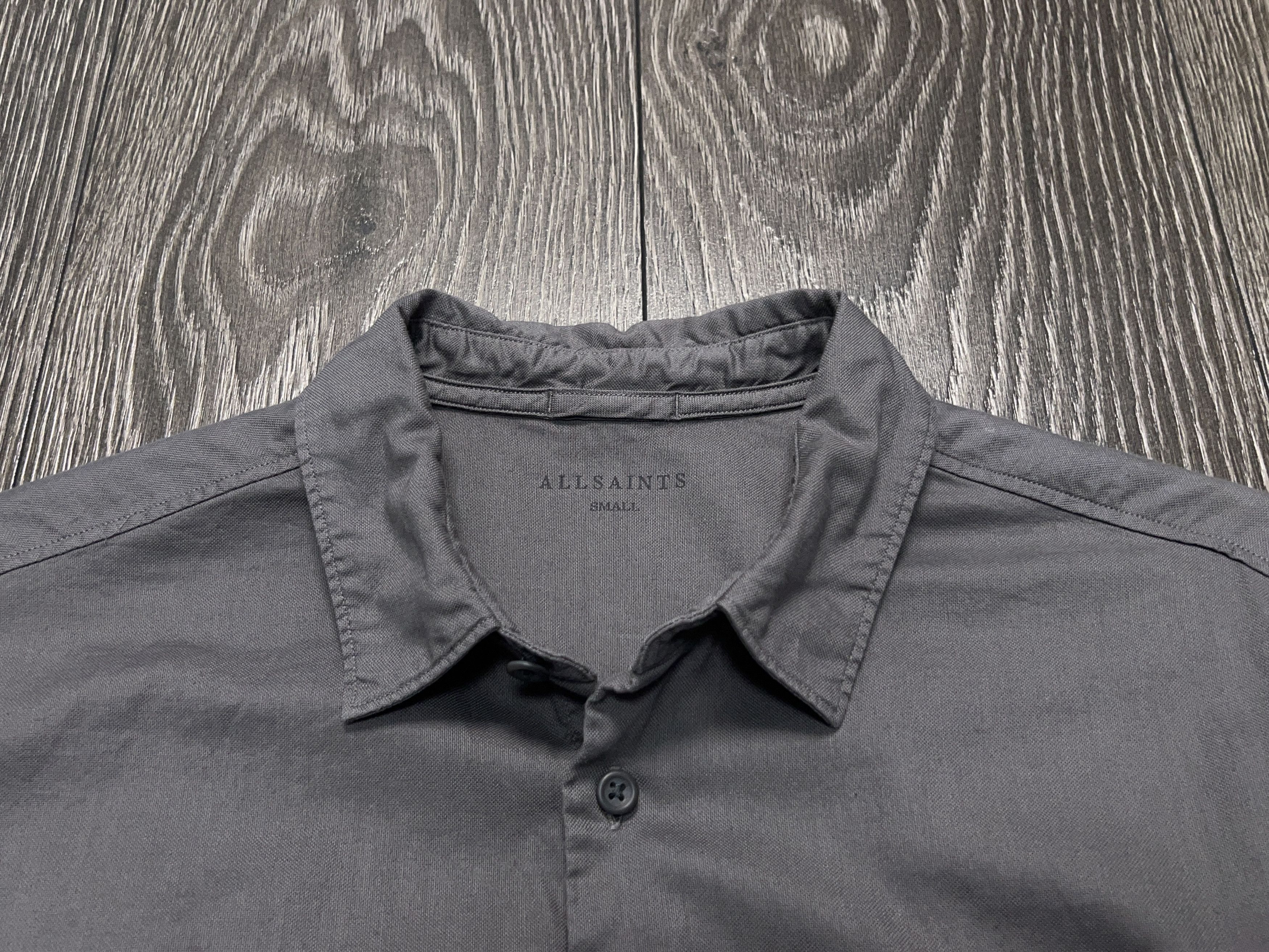 Allsaints Bixby Button Up Cotton Long Sleeve Classic Shirt Size XL Size US XL / EU 56 / 4 - 2 Thumbnail