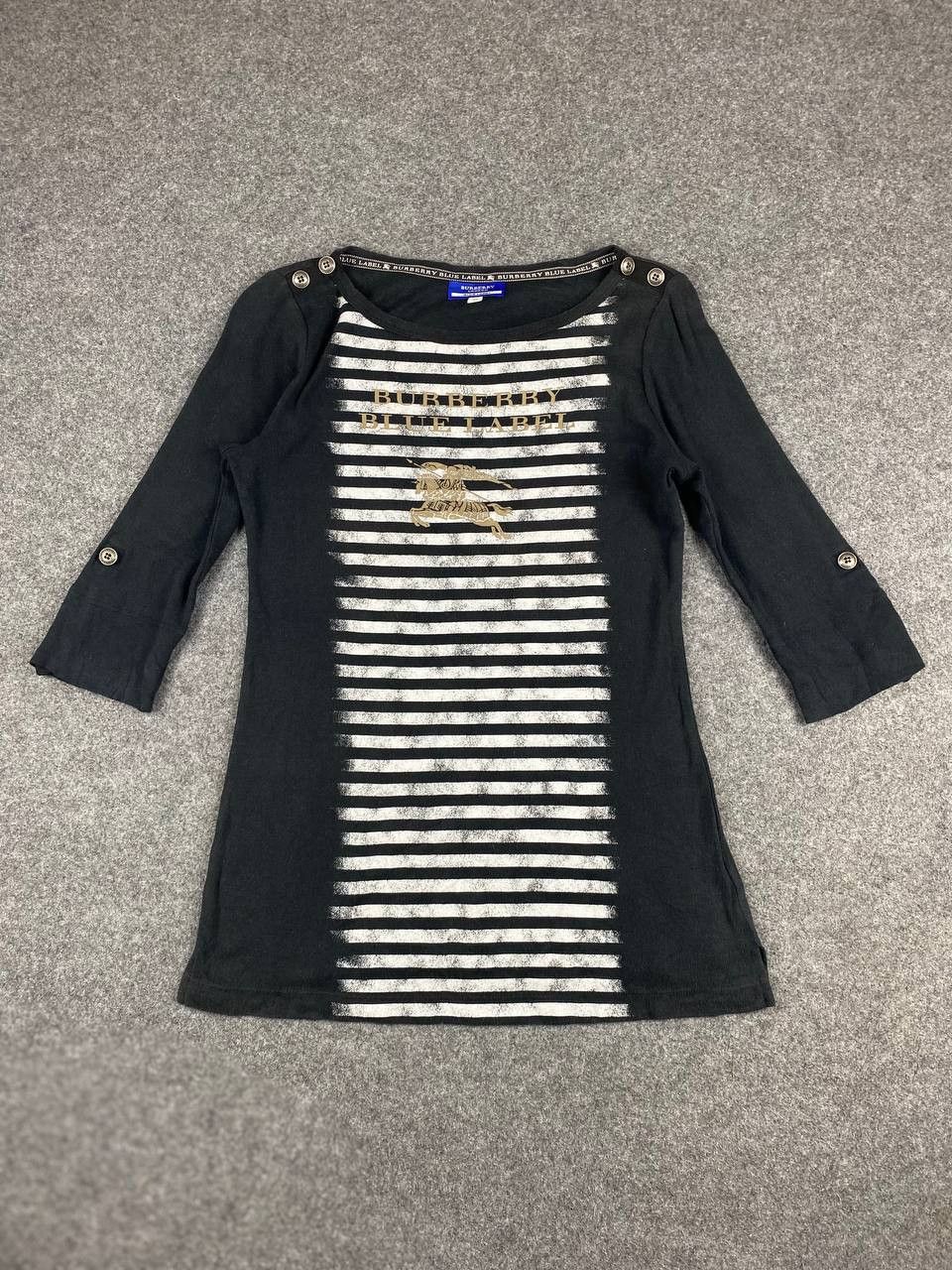 Burberry burberry blue label longsleeves tee nice design Size S / US 4 / IT 40 - 1 Thumbnail