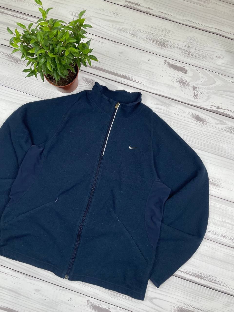 Nike Vintage Nike fleece hoodie 90s rare Size US M / EU 48-50 / 2 - 2 Thumbnail