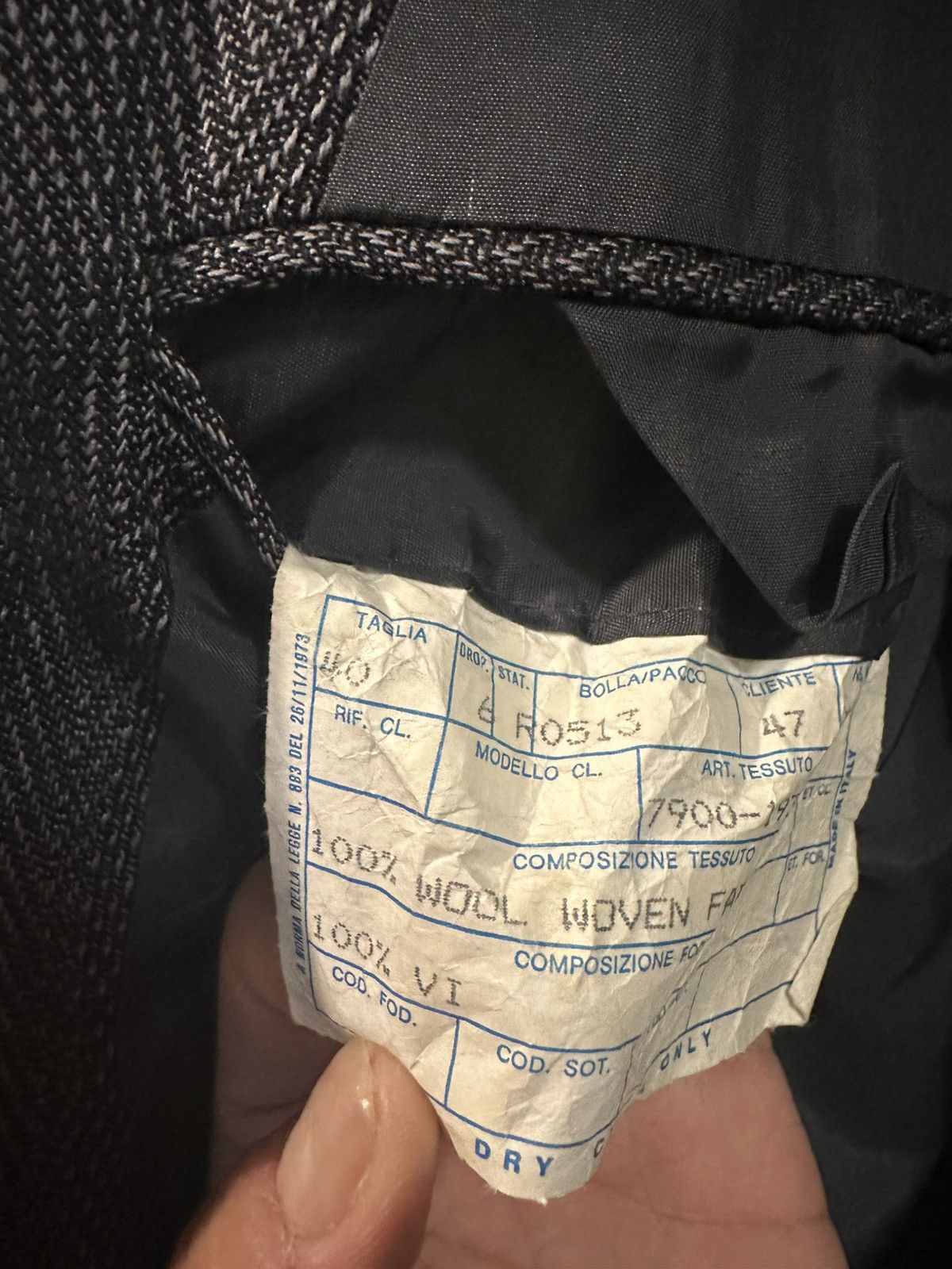 Other 100% Wool Woven Fabric Suit Size 40R - 4 Thumbnail