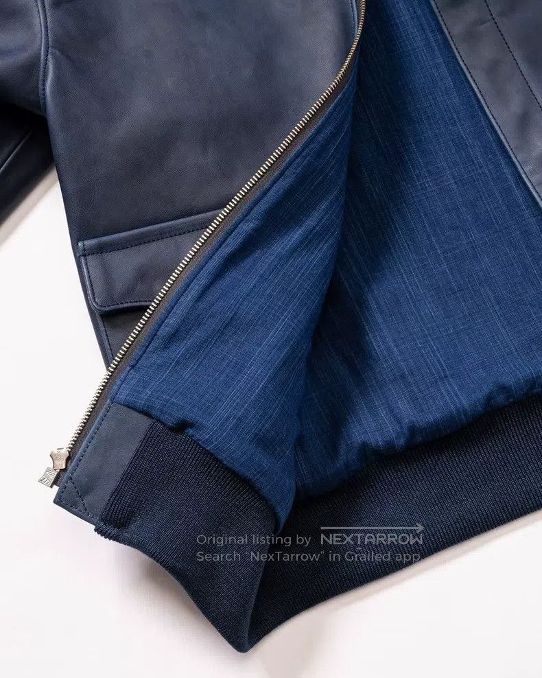 The Real McCoy's The Real McCoys A-2 indigo dyed horseskin jacket Size US M / EU 48-50 / 2 - 6 Thumbnail