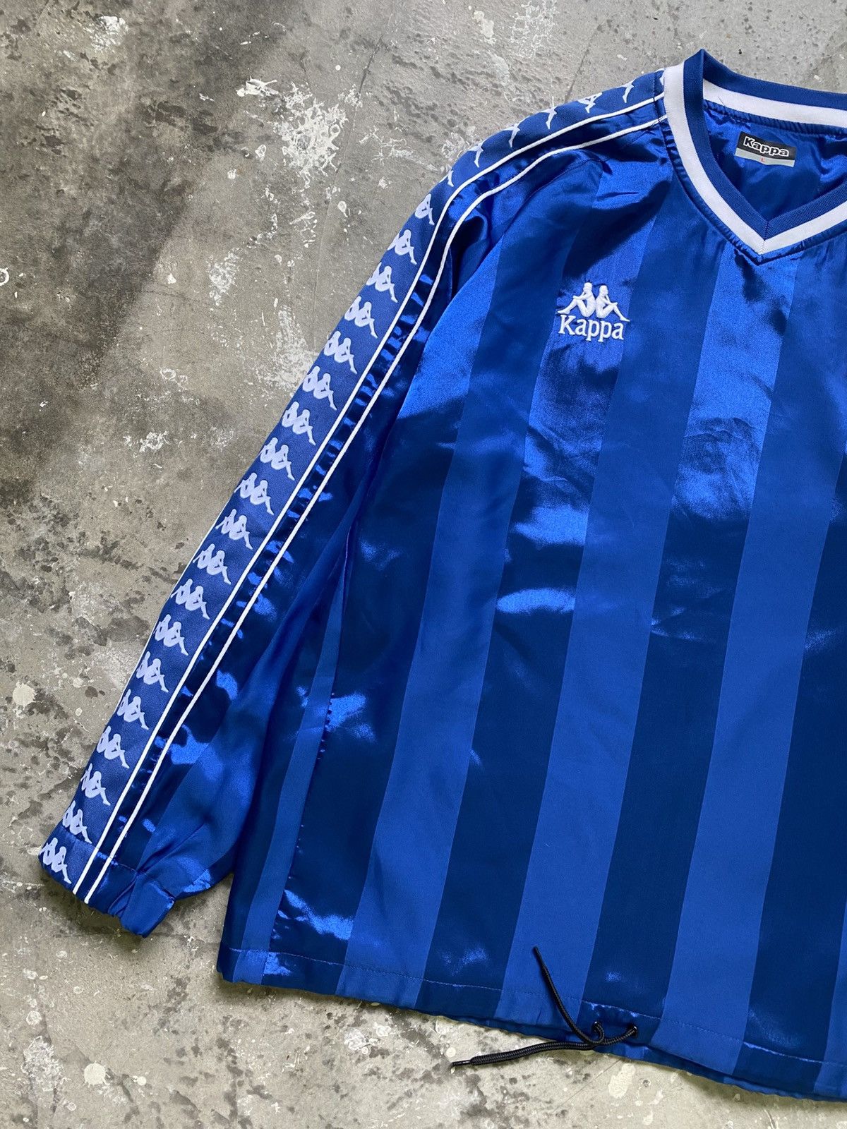 Kappa Vintage Kappa Italy Side Tape V Neck Jersey Size US L / EU 52-54 / 3 - 2 Thumbnail