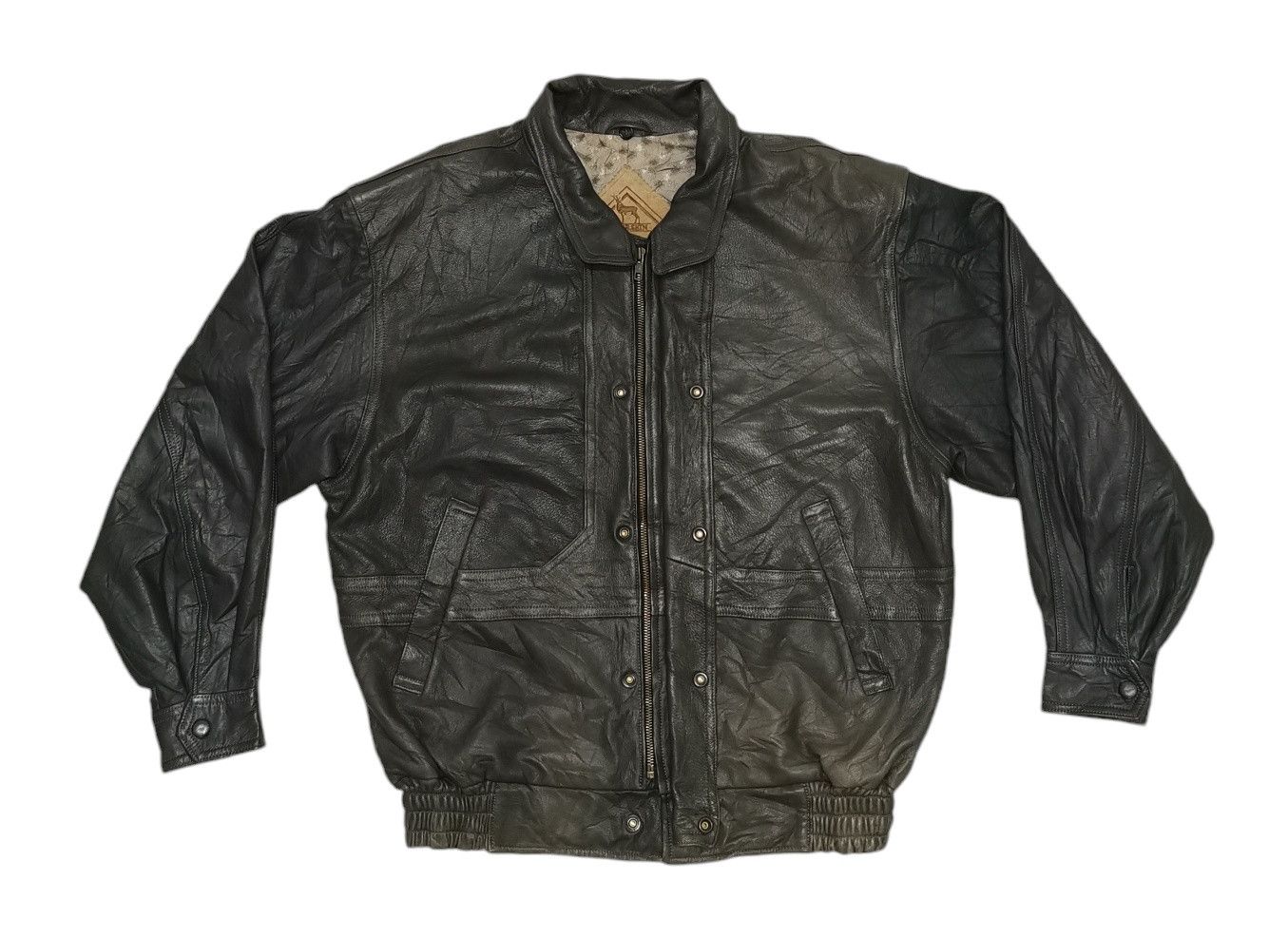 Japanese Brand Deerskin Leather Bomber Jacket Size US L / EU 52-54 / 3 - 13 Thumbnail
