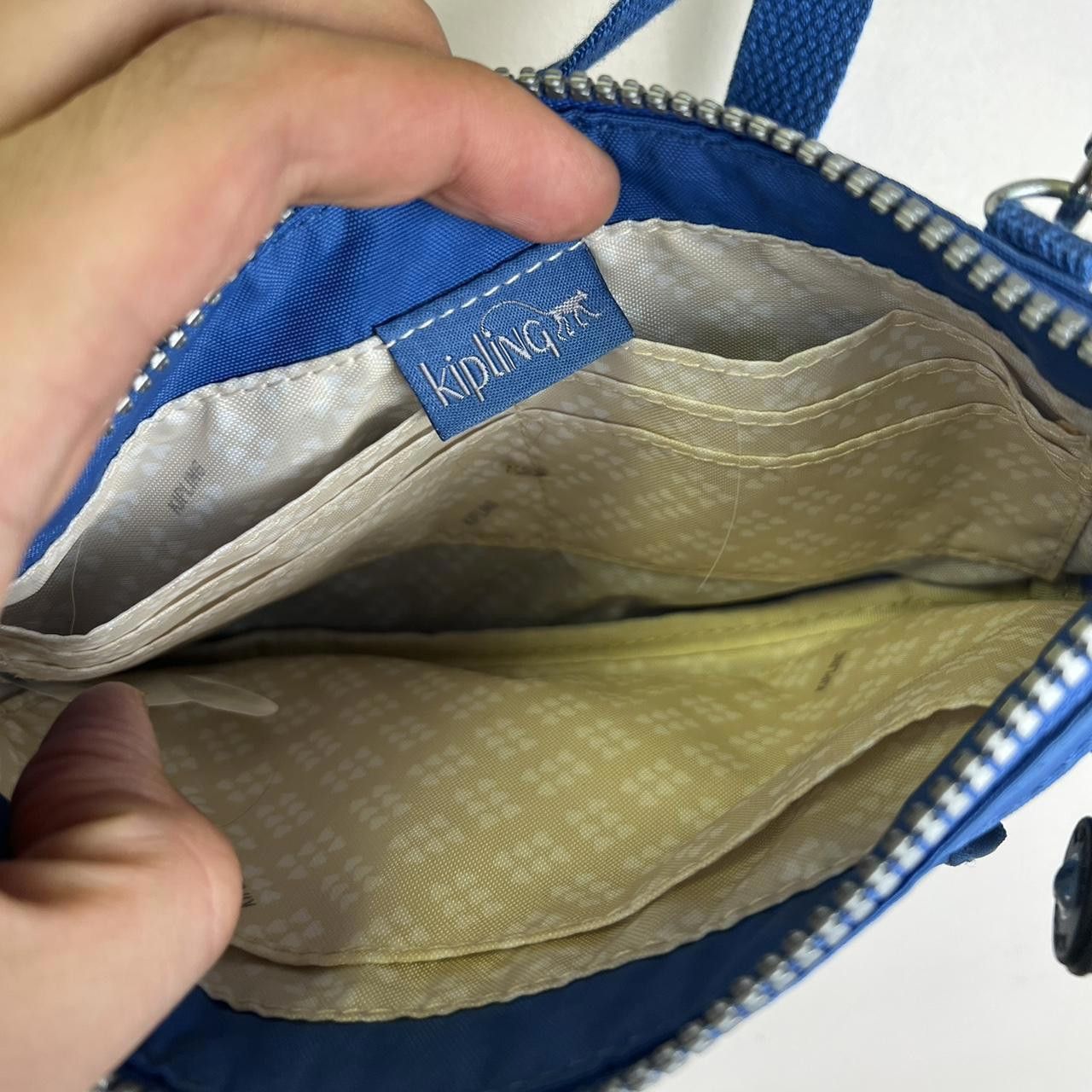 Designer Kipling Blue Crossbody Bag Size ONE SIZE - 6 Thumbnail