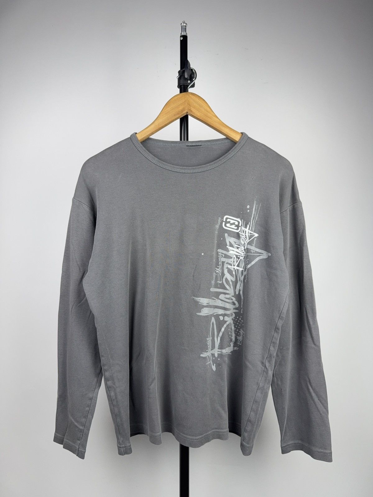 Billabong Surf Retro Billabong Grey Long Sleeve Graphic Logo T-Shirt Size US S / EU 44-46 / 1 - 1 Thumbnail