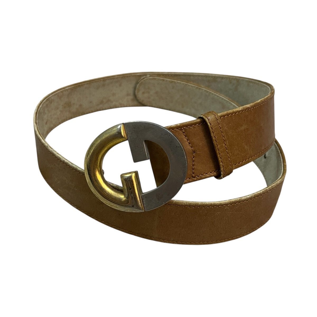 Vintage Vintage 1990s Gucci GG Calf Skin Belt Size ONE SIZE - 2 Thumbnail