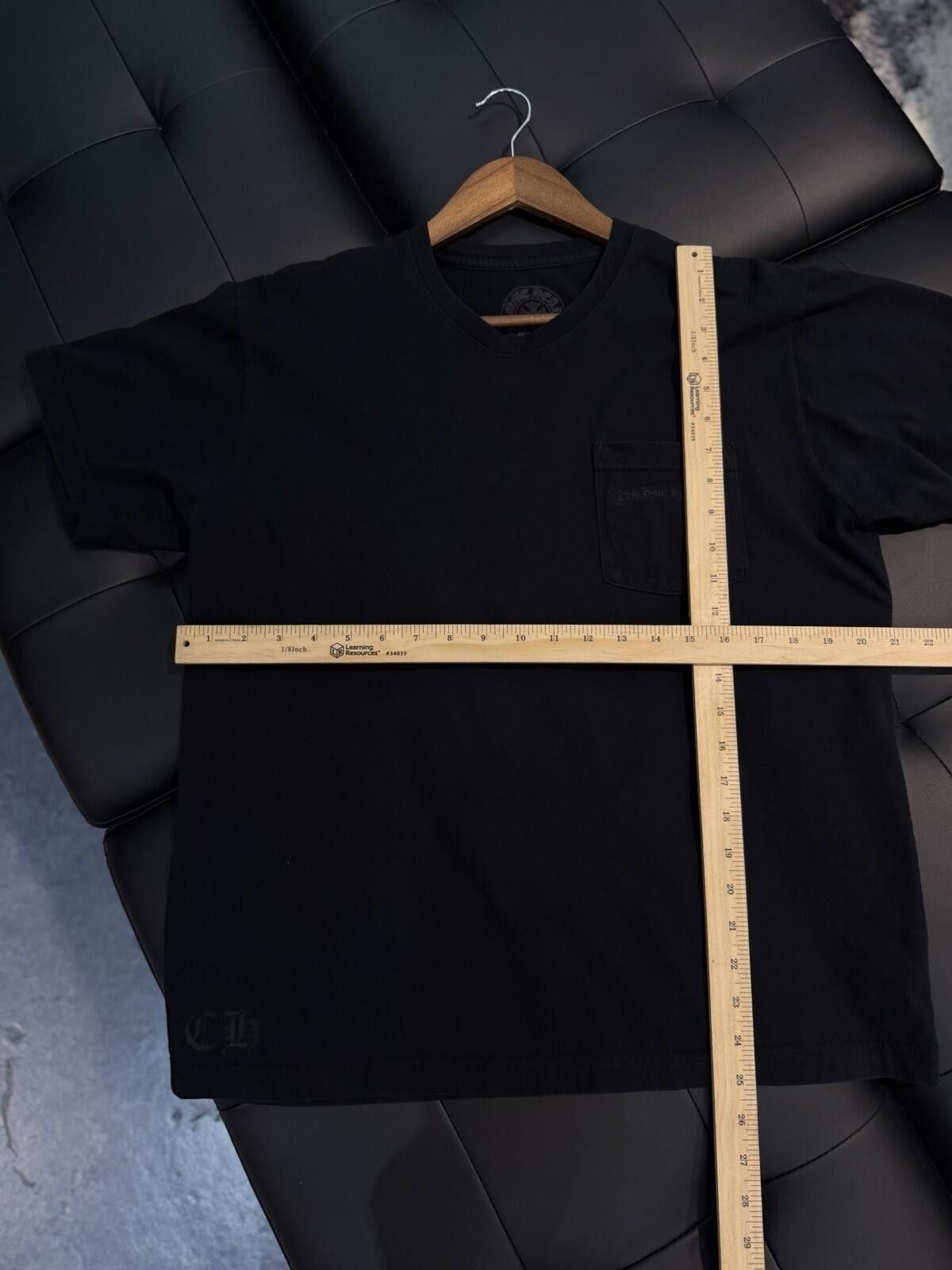 Chrome Hearts Chrome Hearts Black Color Dagger Pocket Tee (Large) RARE Size US L / EU 52-54 / 3 - 8 Thumbnail