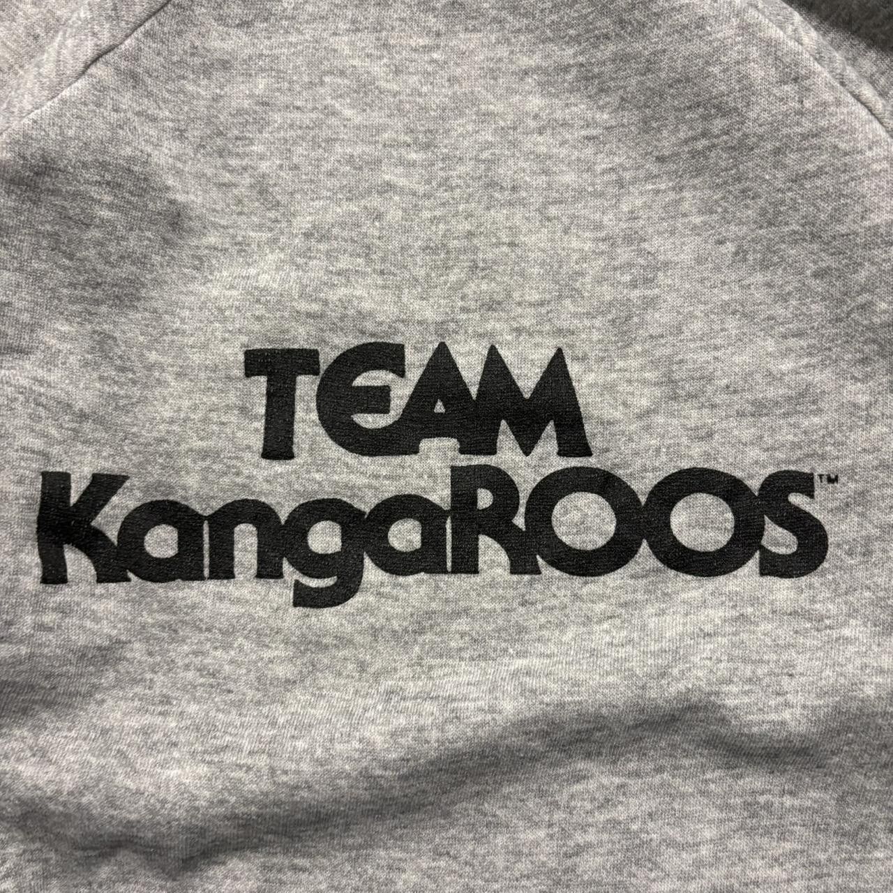KangaROOS Crazy Vintage Y2K/2000s Team KangaROOS Made in USA Grey Hoodie! Size US M / EU 48-50 / 2 - 2 Thumbnail