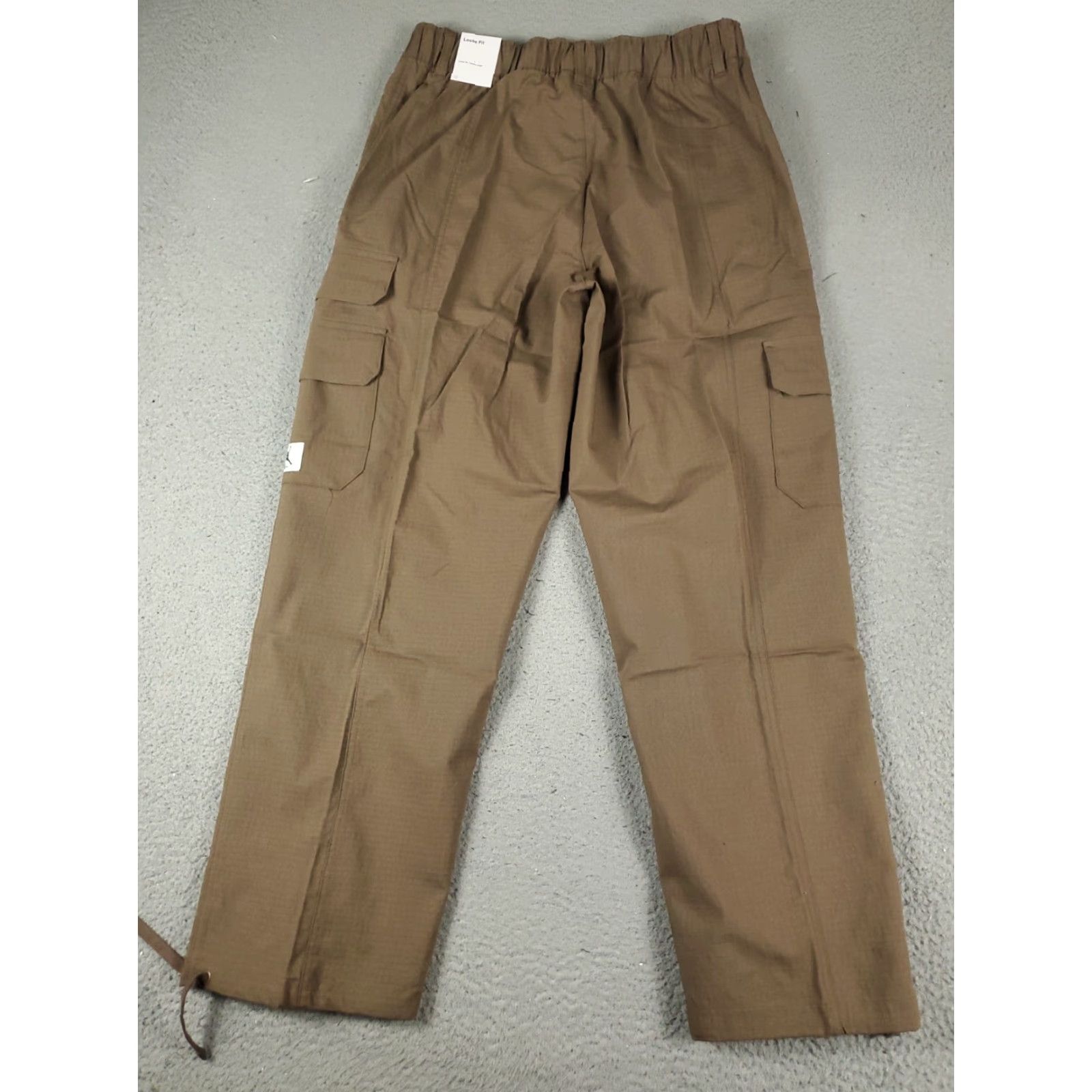 Jordan Brand Jordan Cargo Pants Womens Size Large Brown Elastic Waist Baggy Outdoor Workwear Size 36" / US 14 / IT 50 - 6 Thumbnail