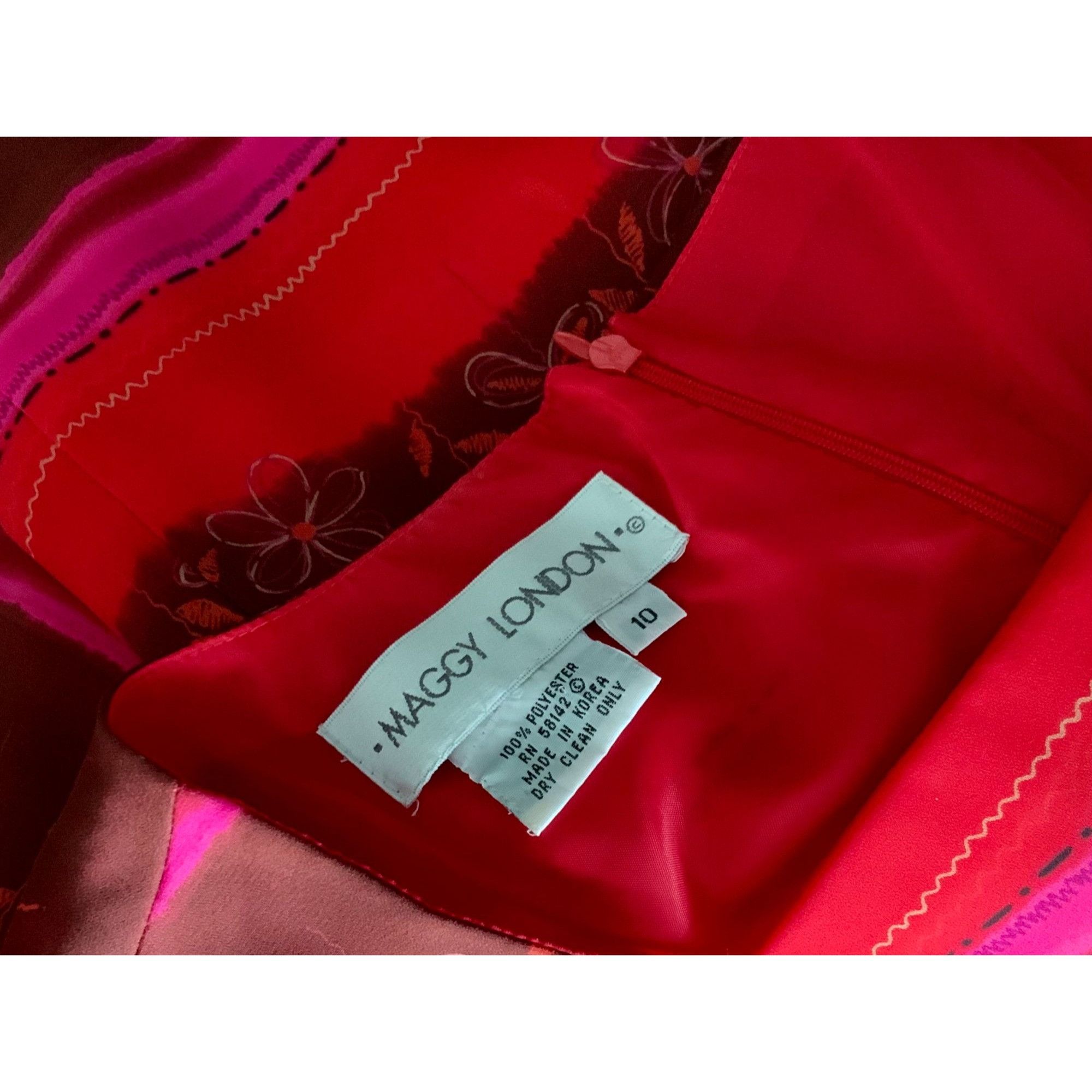 MAGGY LONDON Maggy London Woman Maxi Dress Size 10 Sleeveless Striped Size L / US 10 / IT 46 - 3 Thumbnail