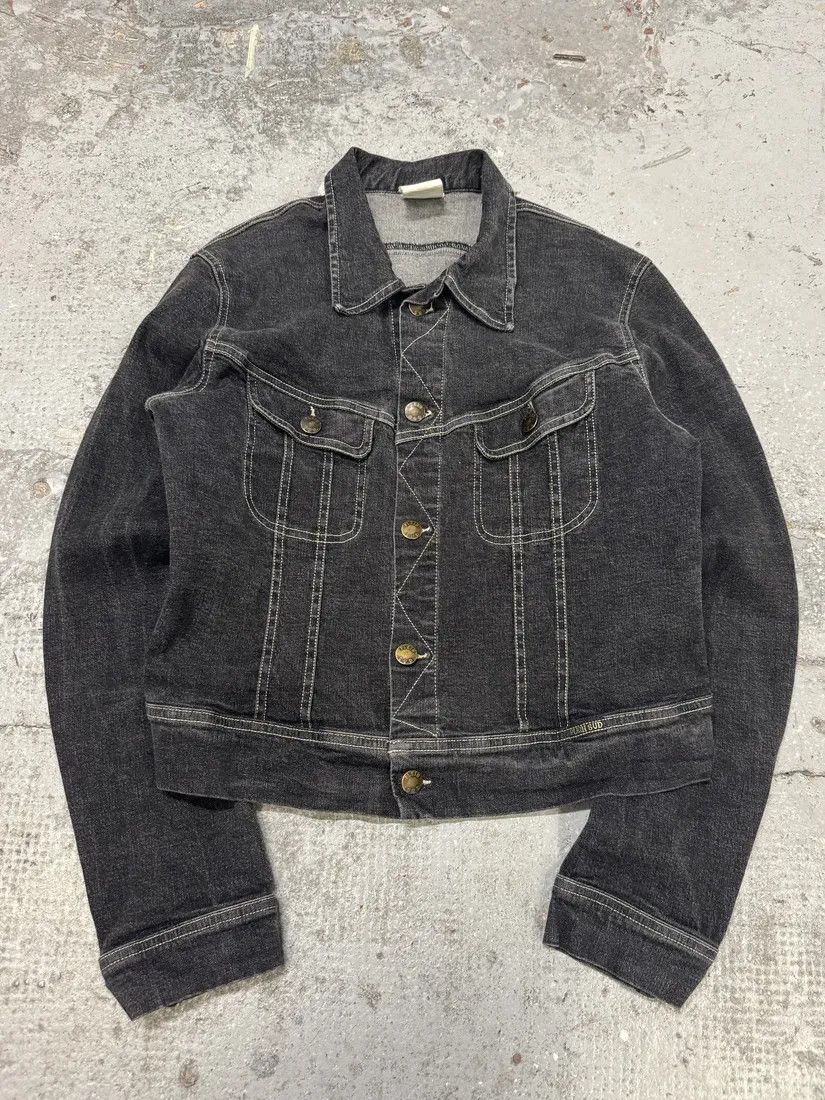 Vintage 2000s Plein Sud Cropped Grey Denim Jacket Size S / US 4 / IT 40 - 3 Thumbnail