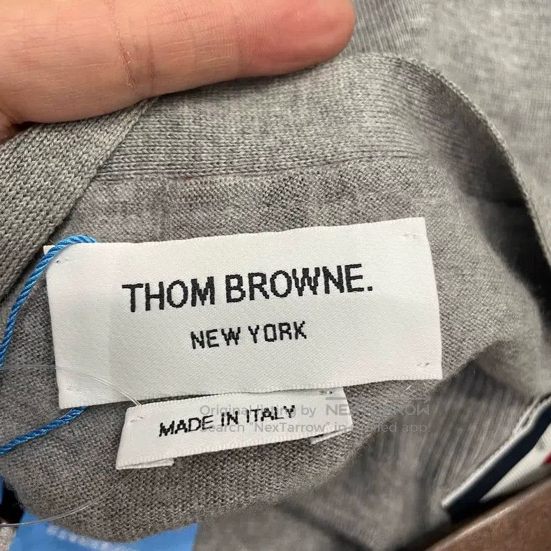 Thom Browne Thom Browne Gray Four-Stripe Cardigan Size US M / EU 48-50 / 2 - 3 Thumbnail
