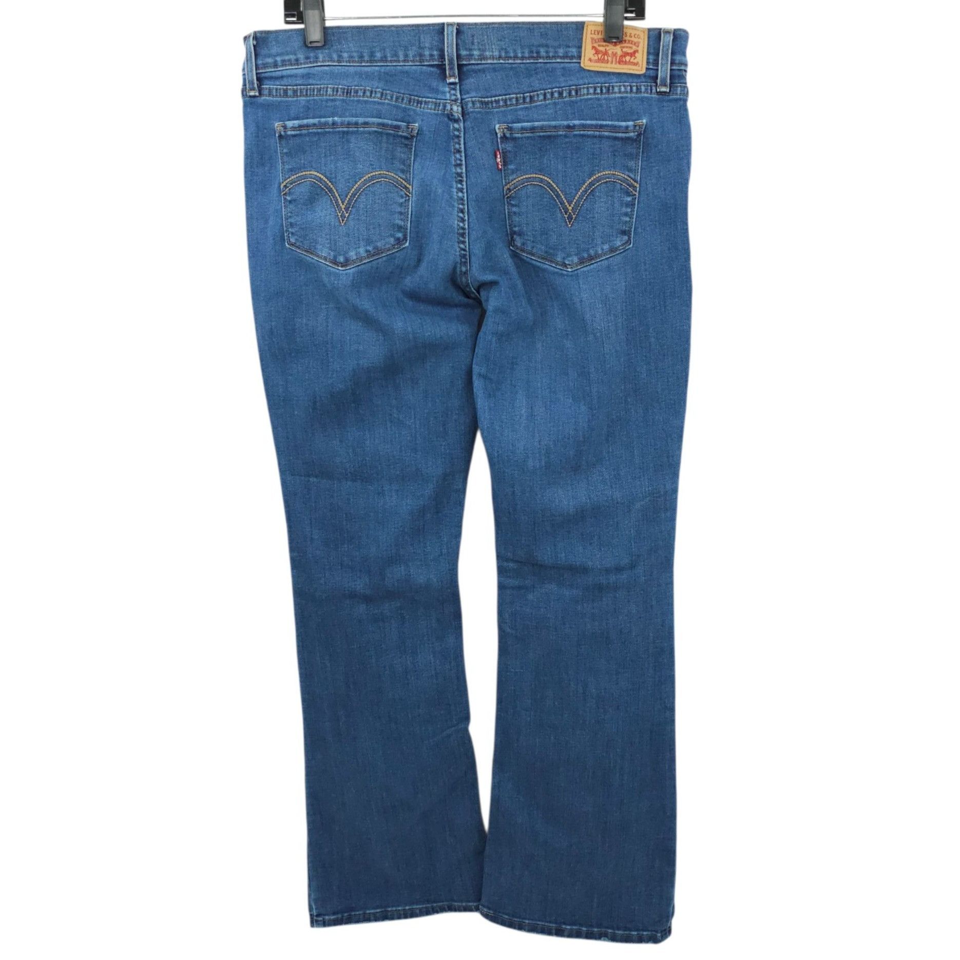 Levi's Levis 524 Bootcut Jeans Womens 32 Mid Rise Medium Wash Whisk Size 24" / US 00 / IT 34 - 2 Thumbnail