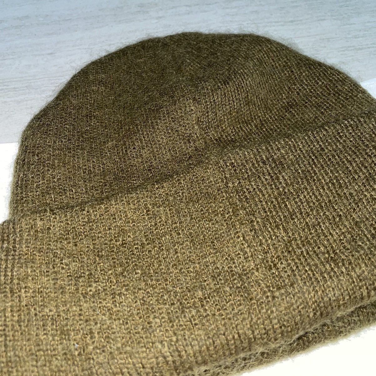 Supreme Supreme Mohair Beanie Mini Box Logo Army Green Size ONE SIZE - 4 Thumbnail