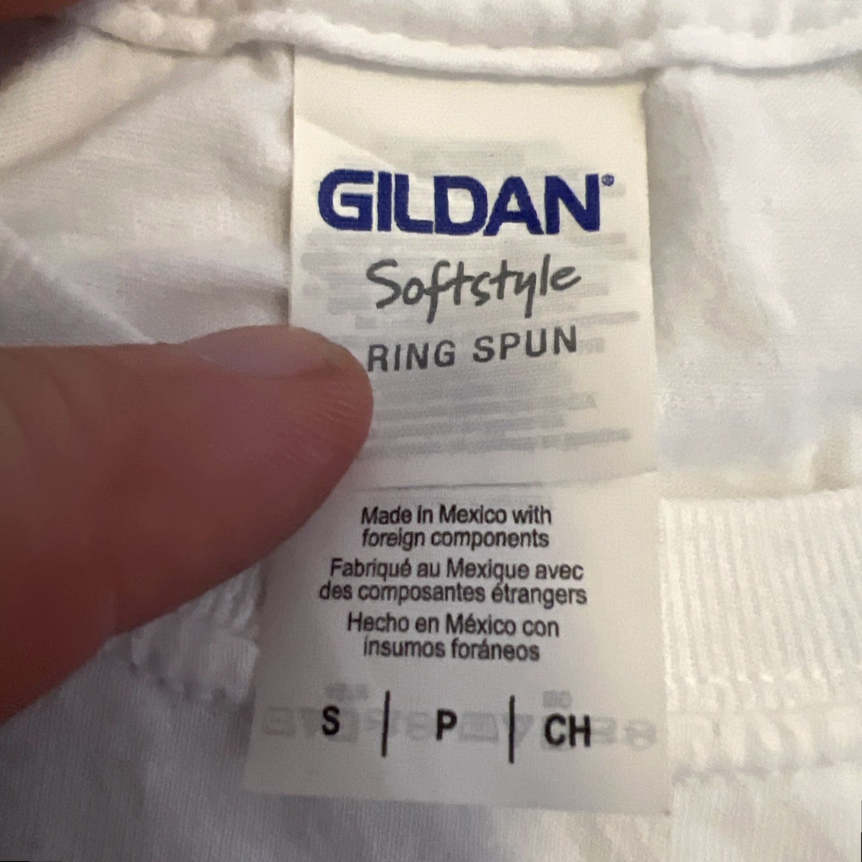 Gildan Gildan T-Shirt Shirt Small White Coffee Cup Label 80s 90s Graphic Print Unisex Adults Mens Womens Crew Neck Short Sleeve 100% Cotton Size US S / EU 44-46 / 1 - 4 Thumbnail