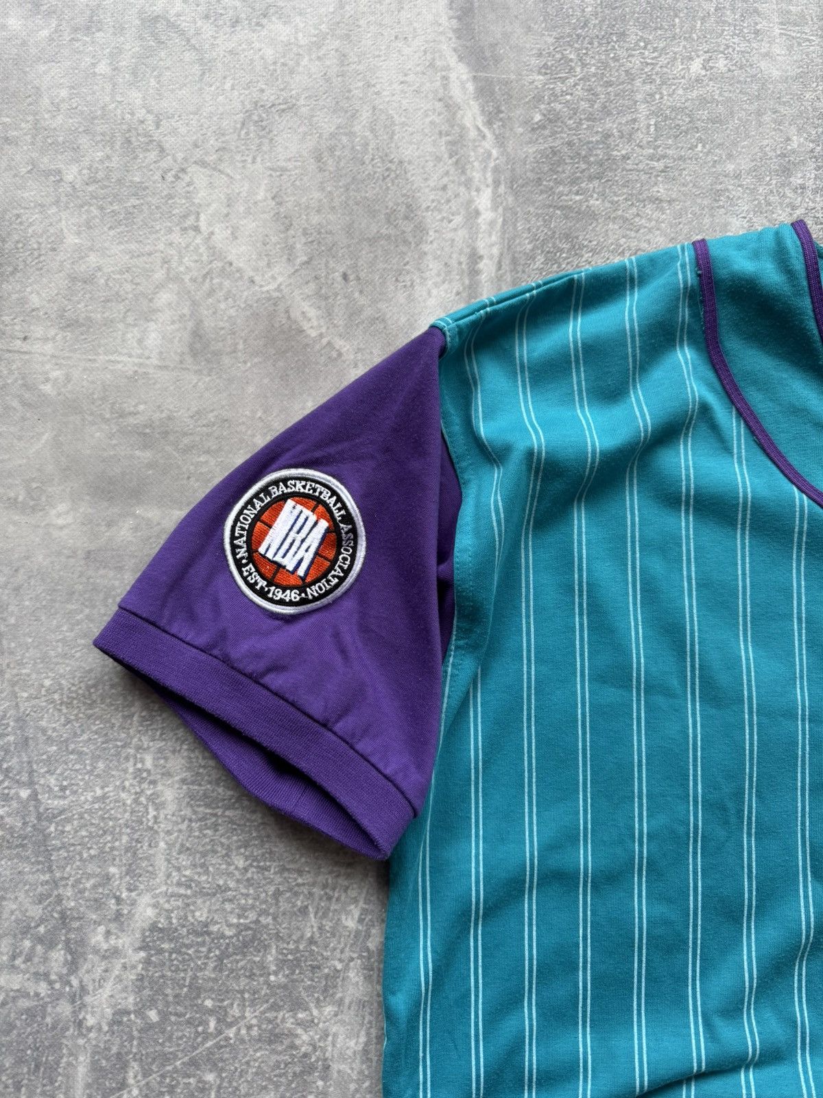 NBA × Starter × Vintage Charlotte Hornets 90s Vintage Baseball Starter Jersey Shirt Size US L / EU 52-54 / 3 - 3 Thumbnail