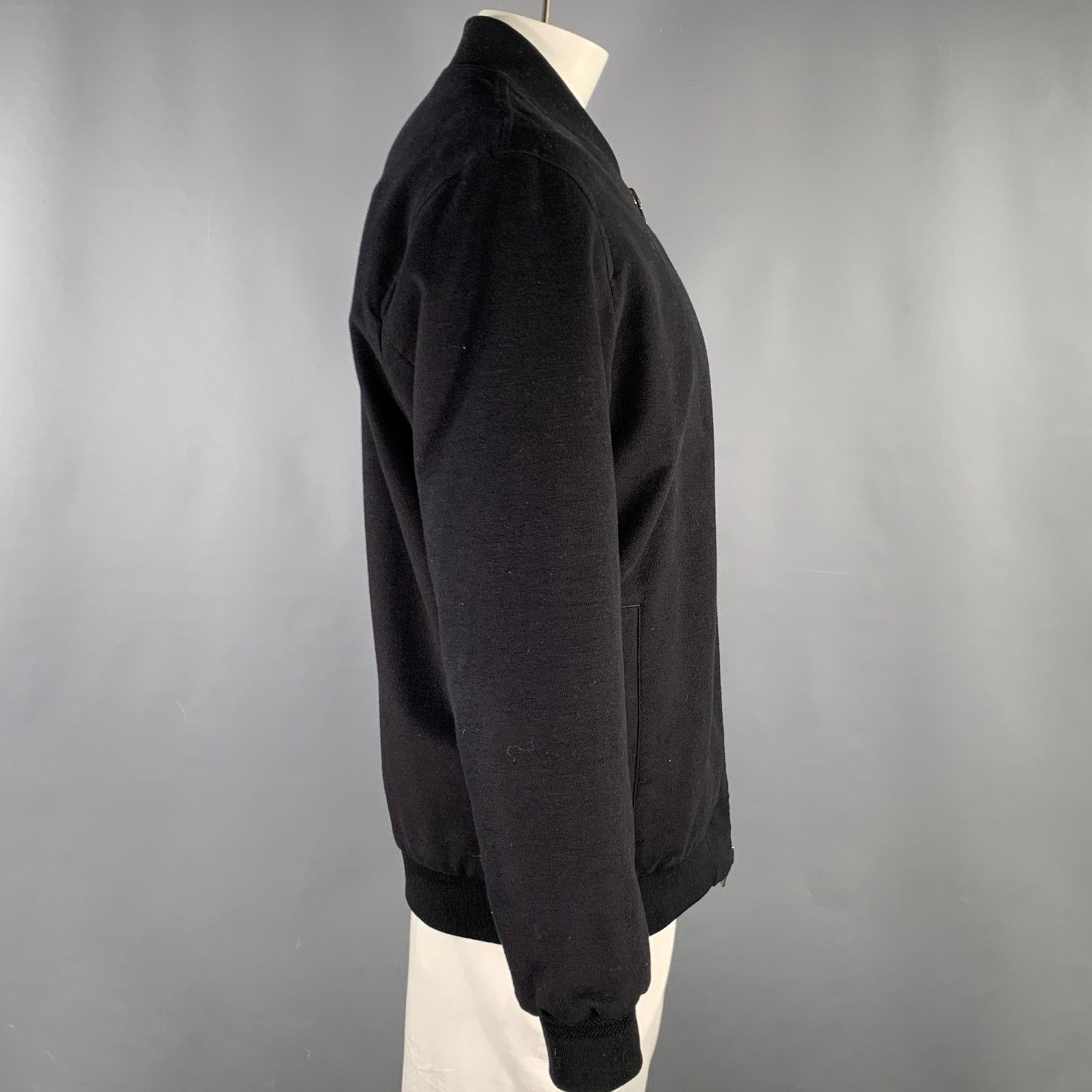 J.Hilburn J.HILBURN Reversible Bomber Coat - Black/Navy - Size L Size US L / EU 52-54 / 3 - 3 Thumbnail
